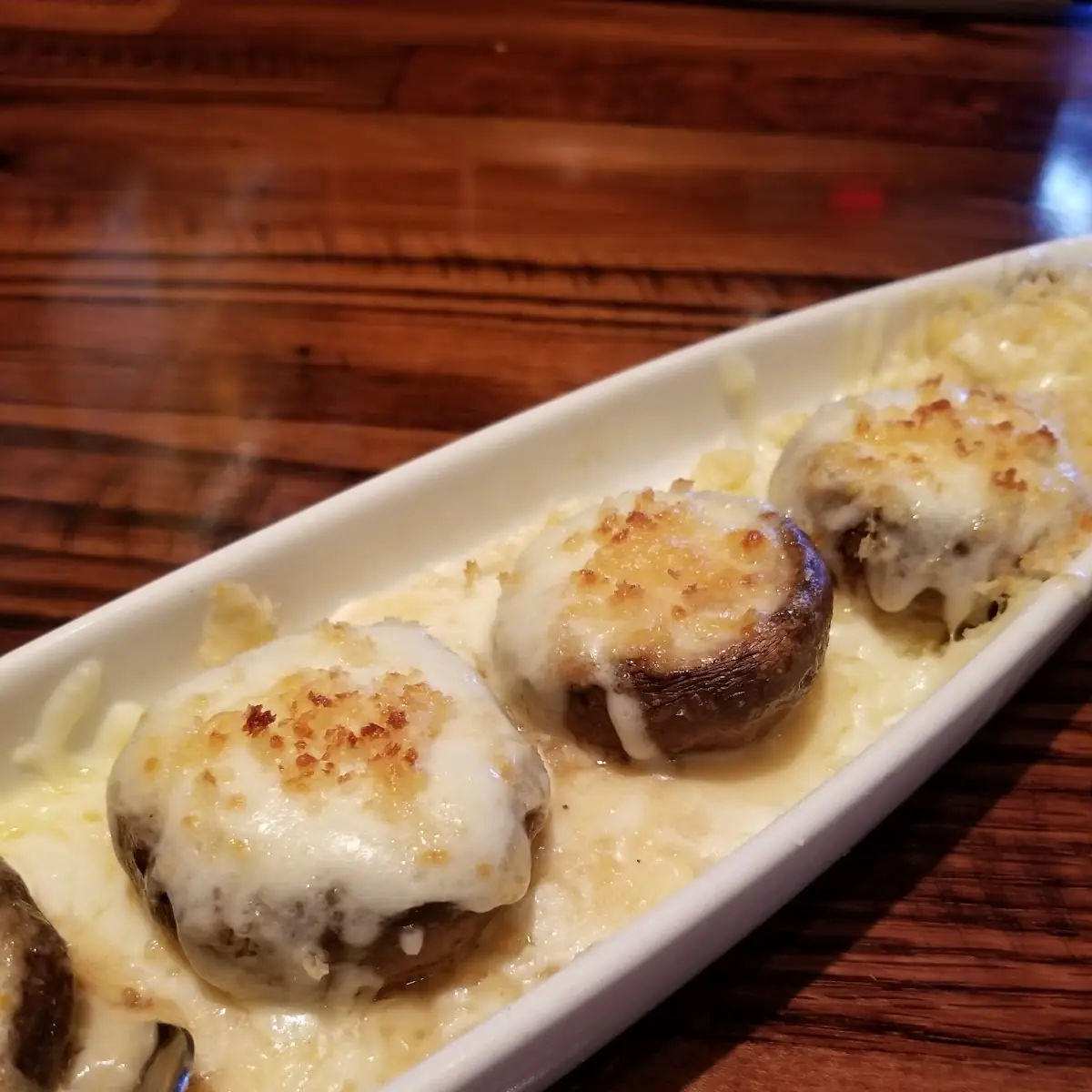 White Cheddar Stuffed Mushrooms