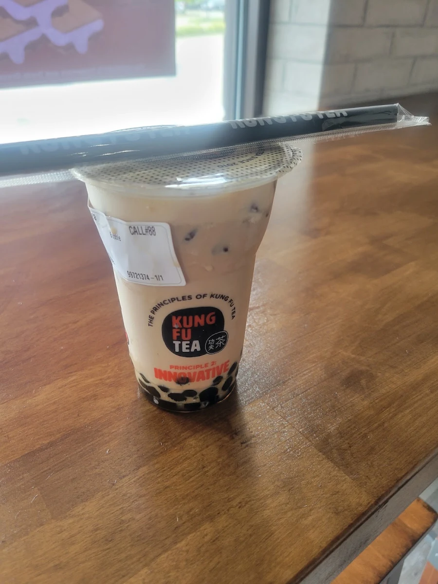 Almond Milk Tea with Boba