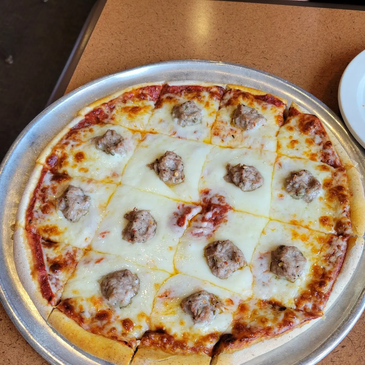 Sausage and Pepperoni Pizza