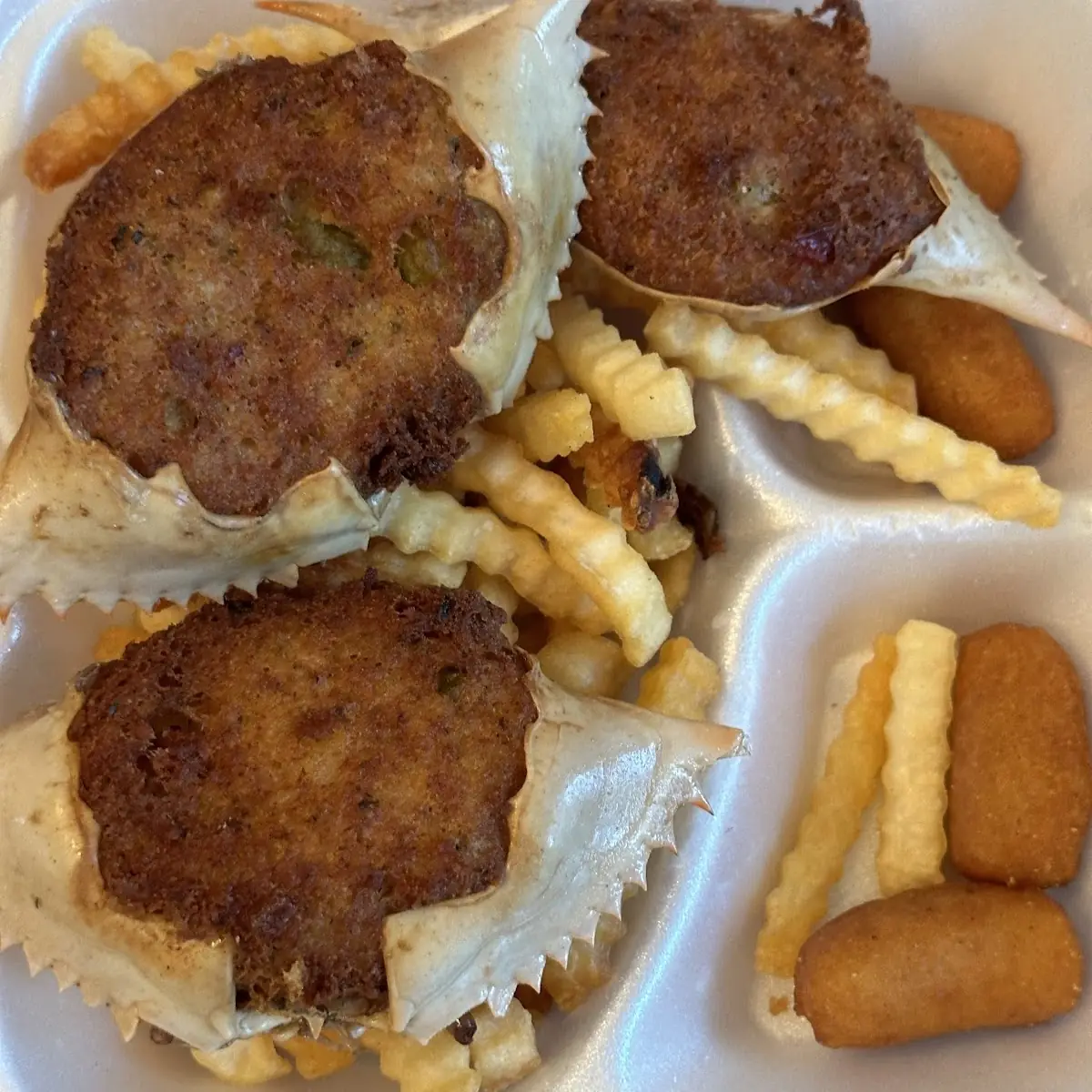 Deviled Crab Seafood Platter