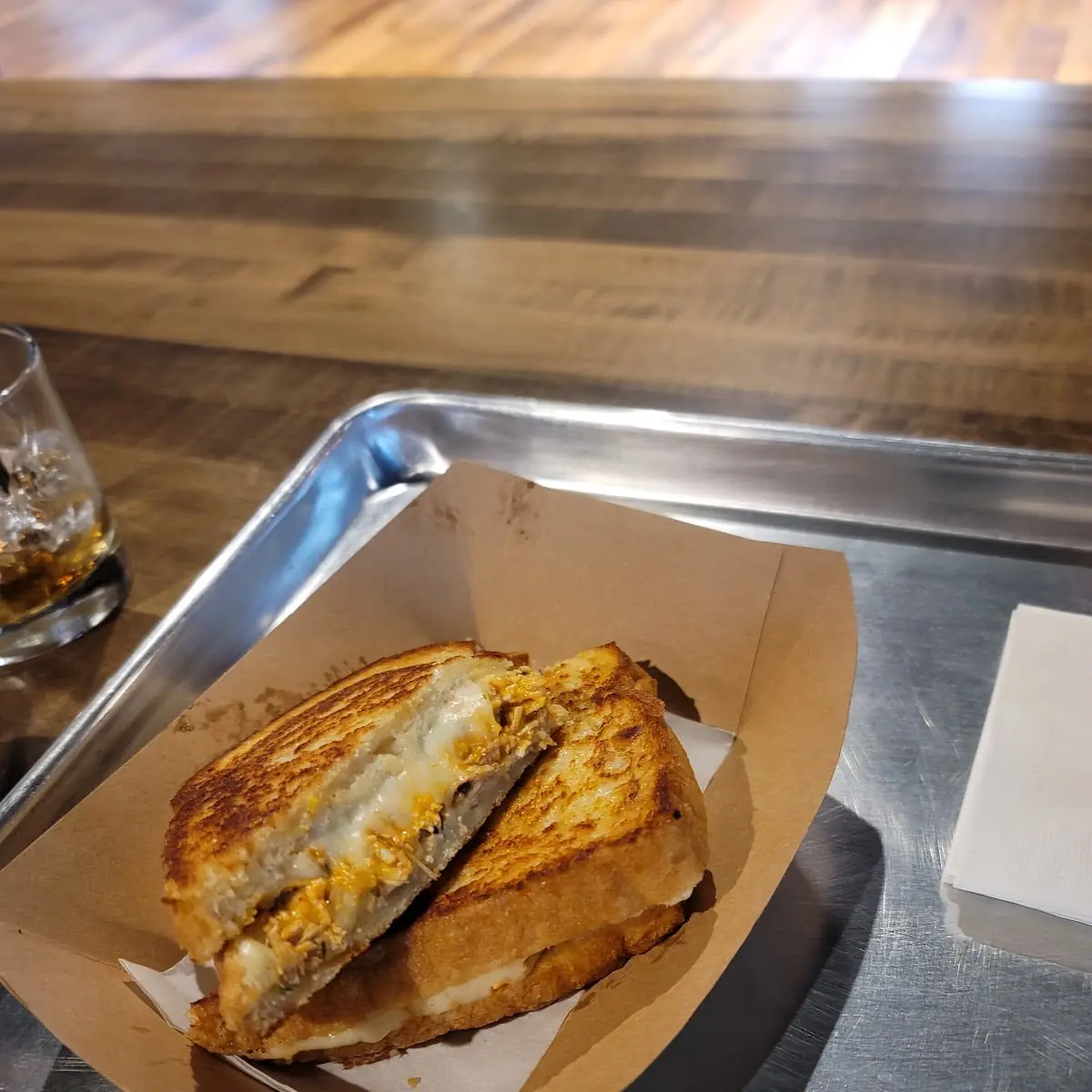 Buffalo Chicken Grilled Cheese