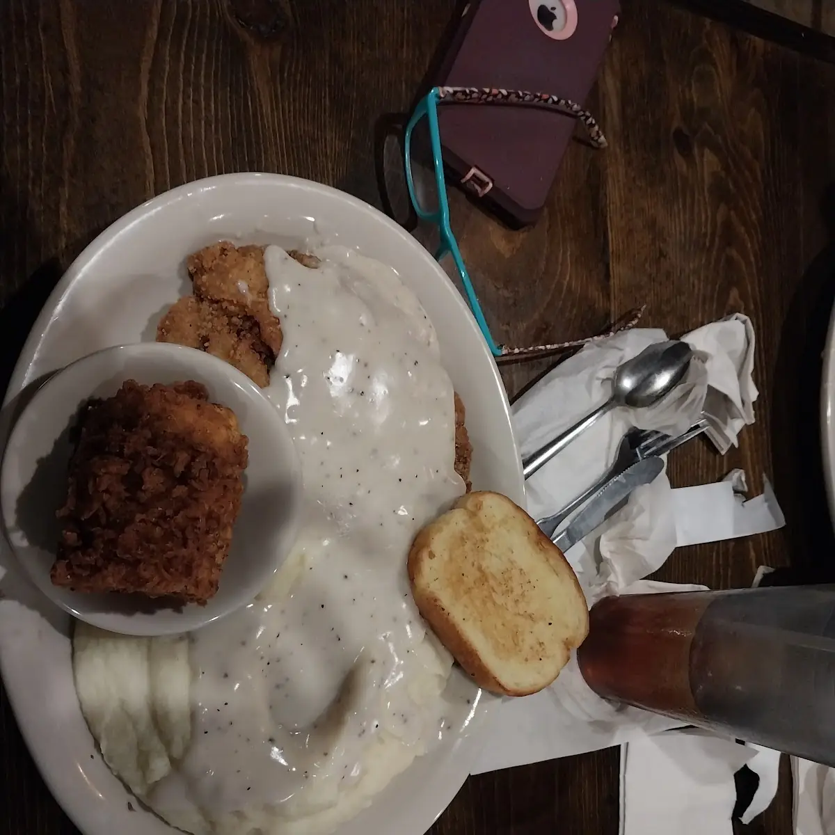 Chicken Fried Steak and Mashed Potatoes and Gravy