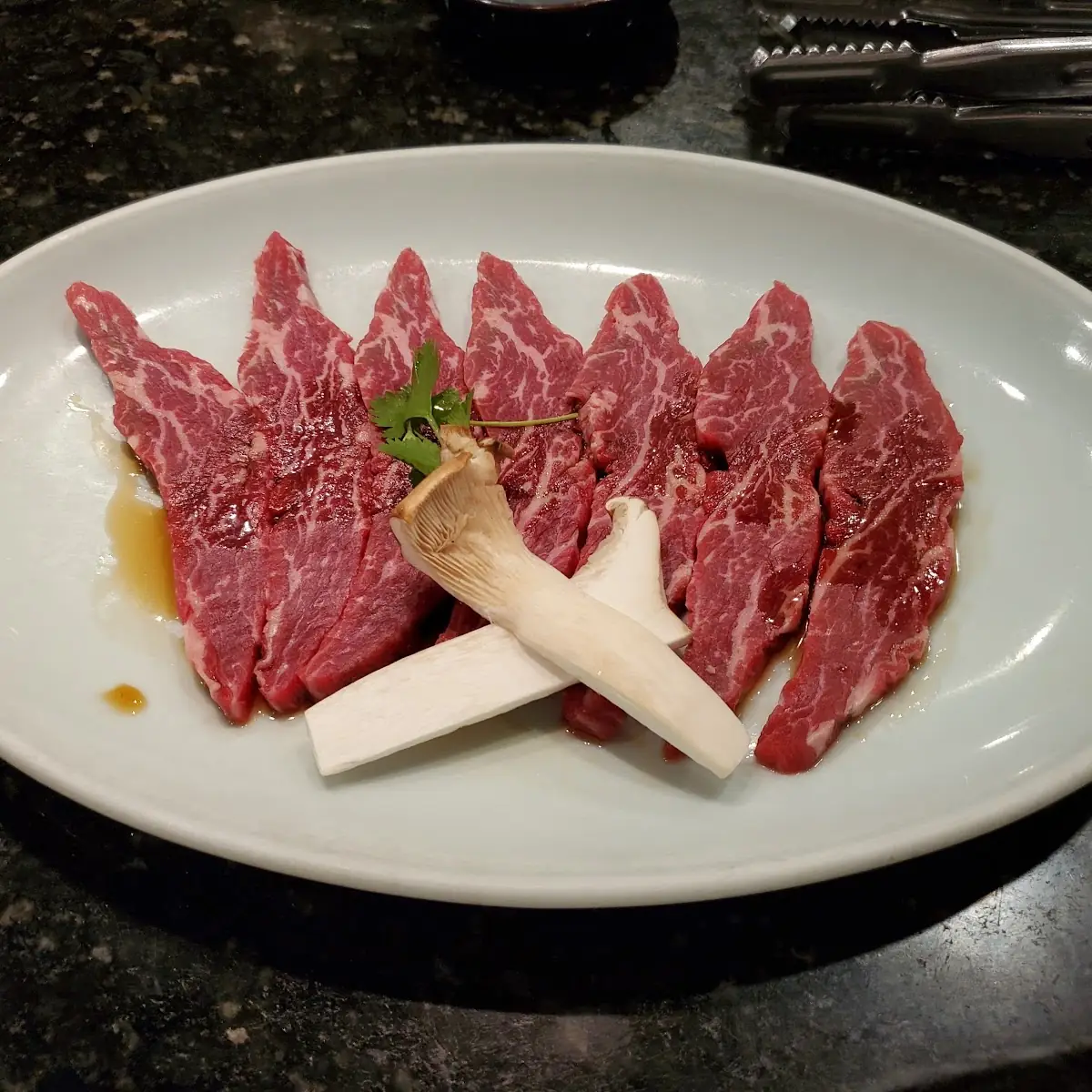 Seared Raw Rib Eye Sashimi