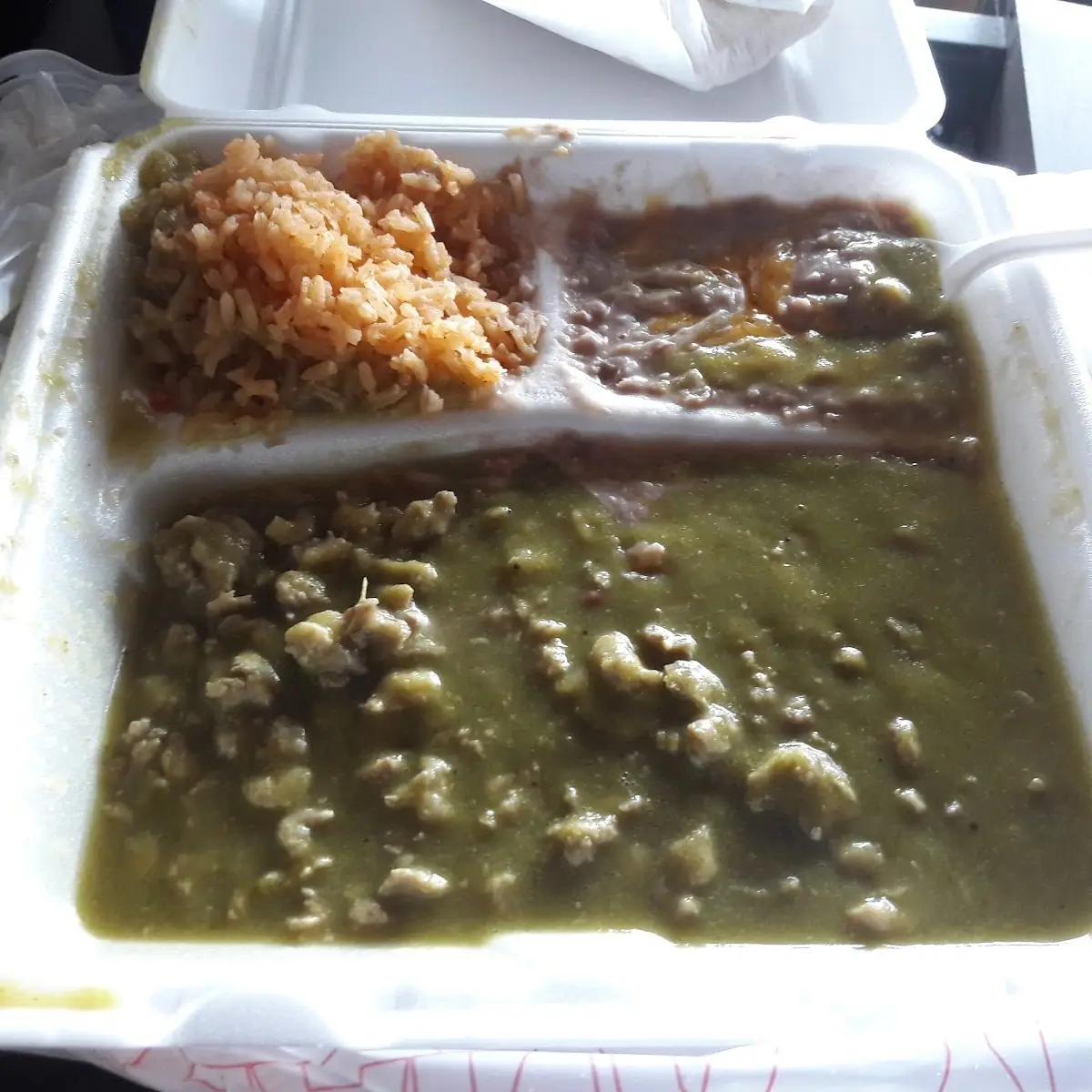 Chile Verde with Rice