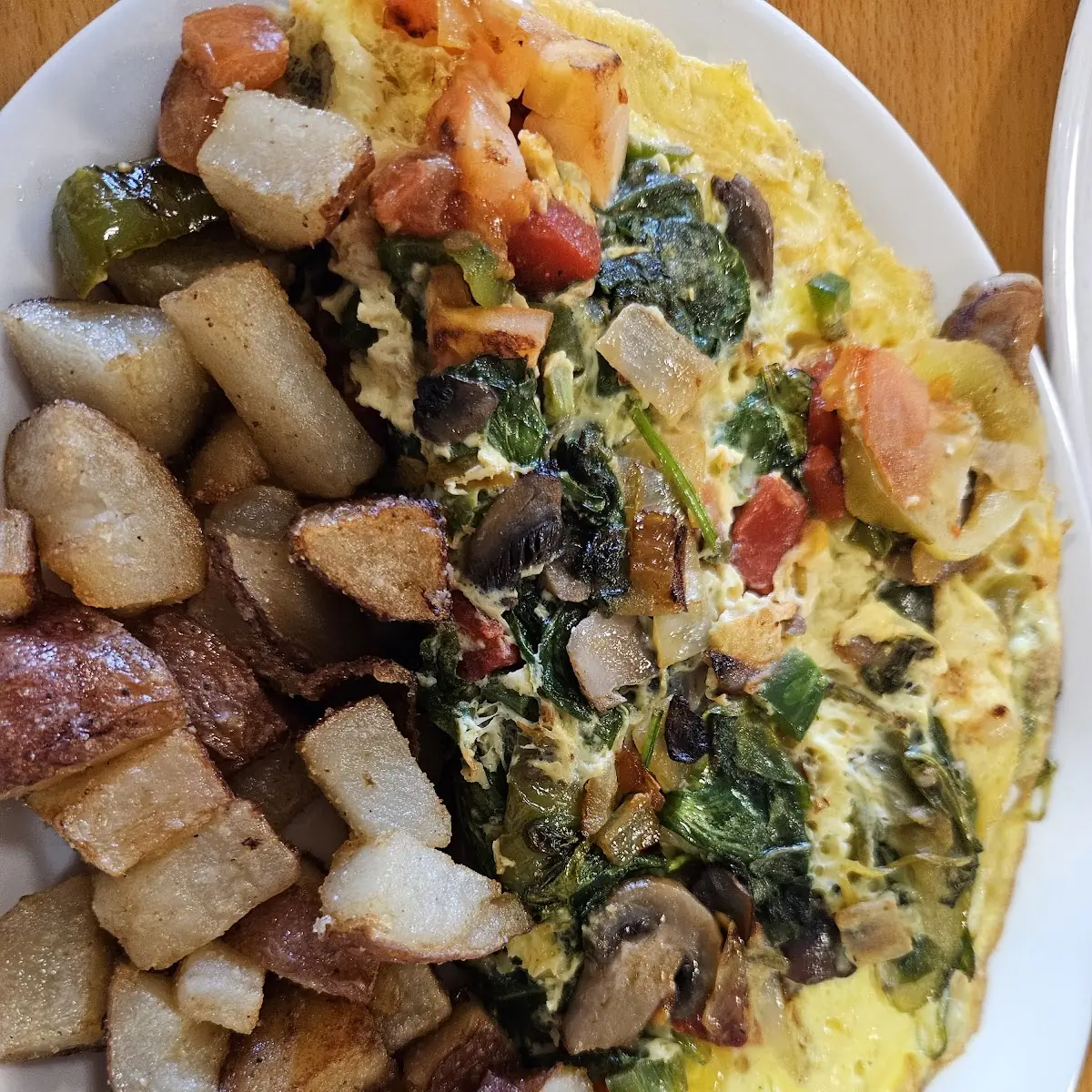 Veggie Omelet and Home Fries