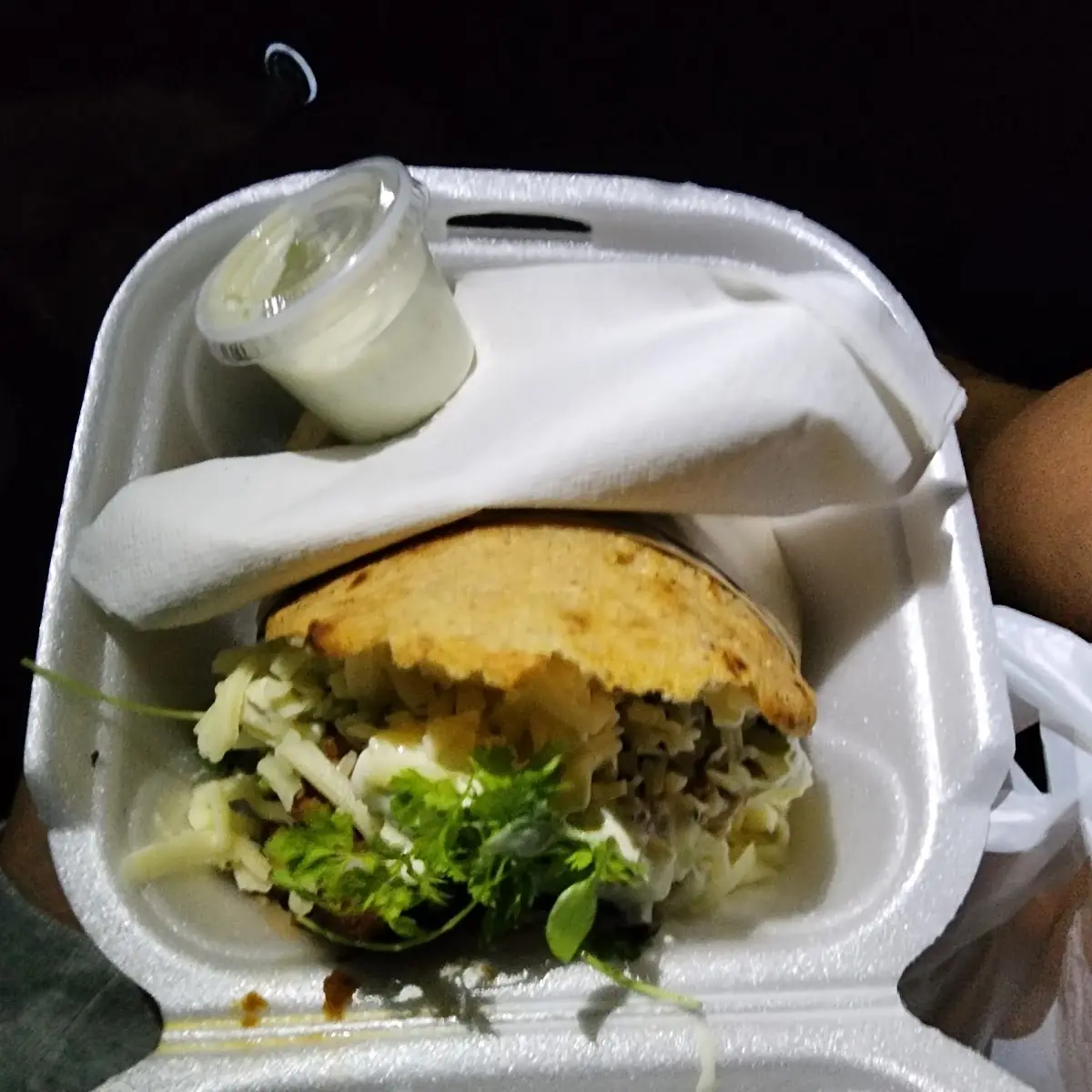 Pork Belly Arepa