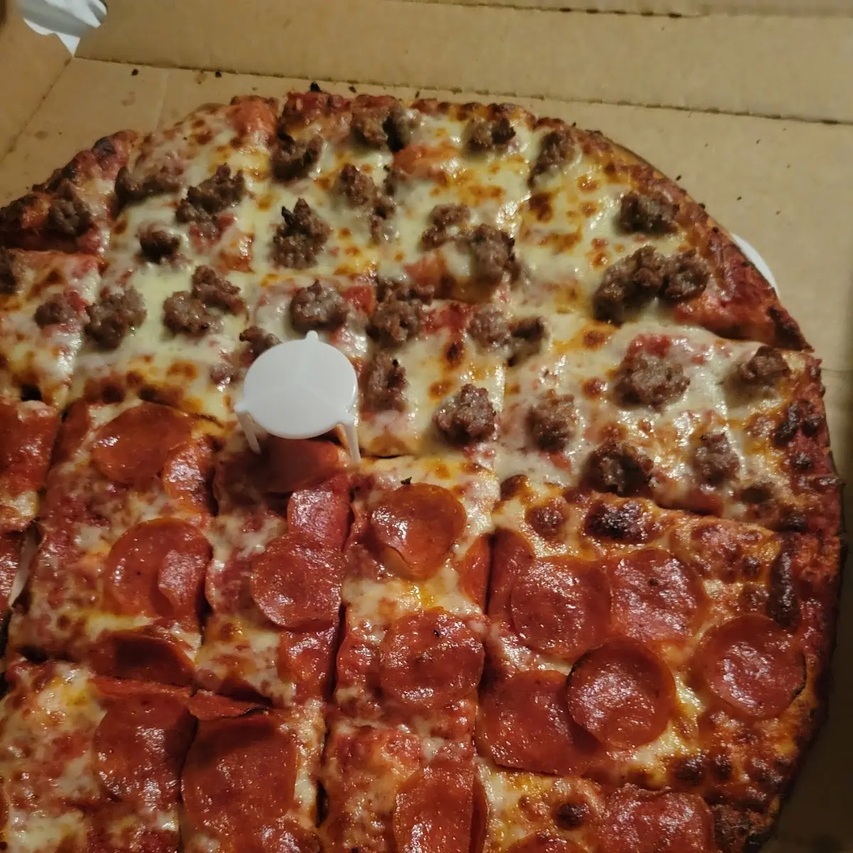 1 2 Pepperoni 1 2 Sausage Pizza