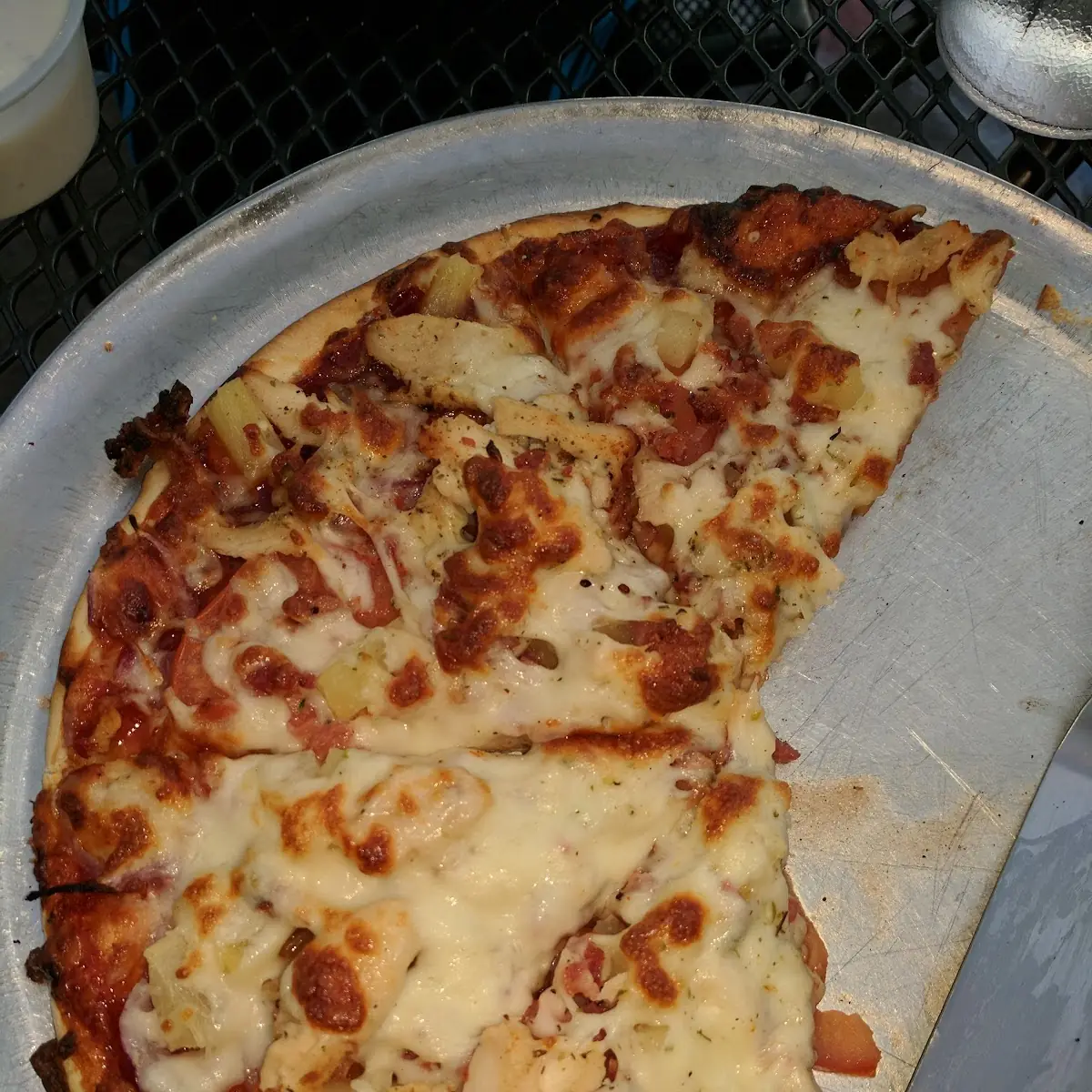 BBQ Chicken Pizza with Pineapple