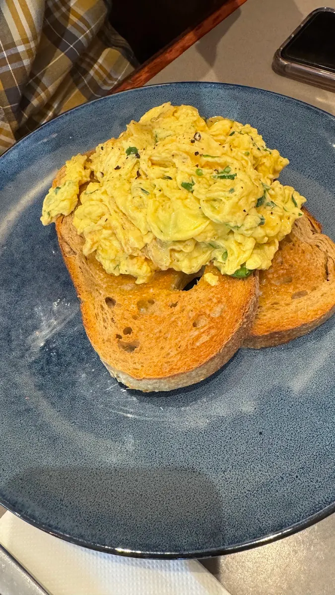 Scrambled Eggs on Toast