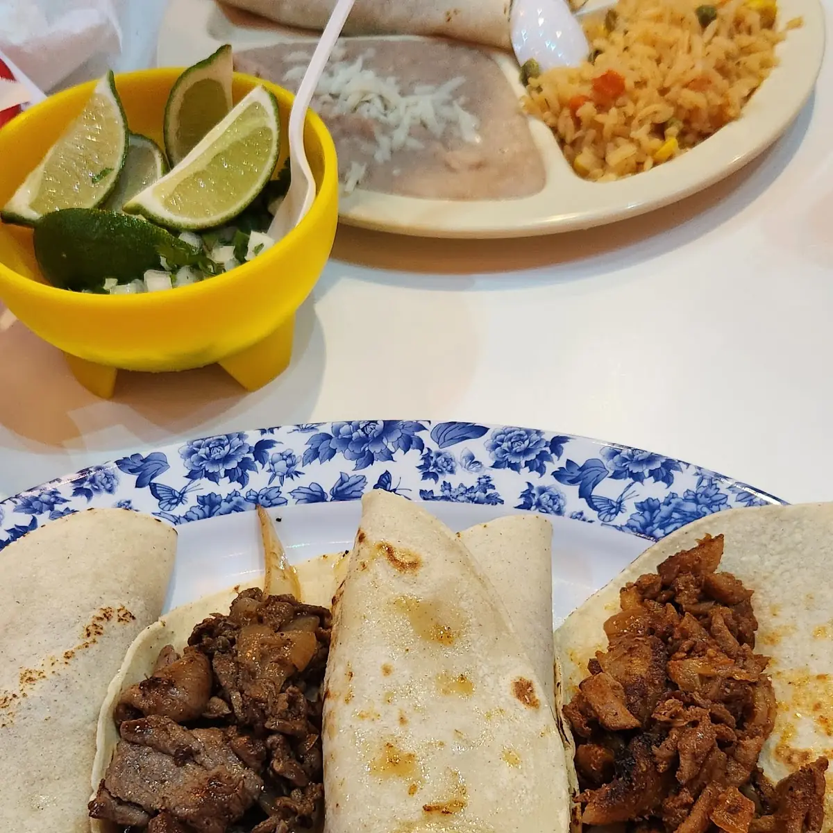 Steak and Pastor Tacos