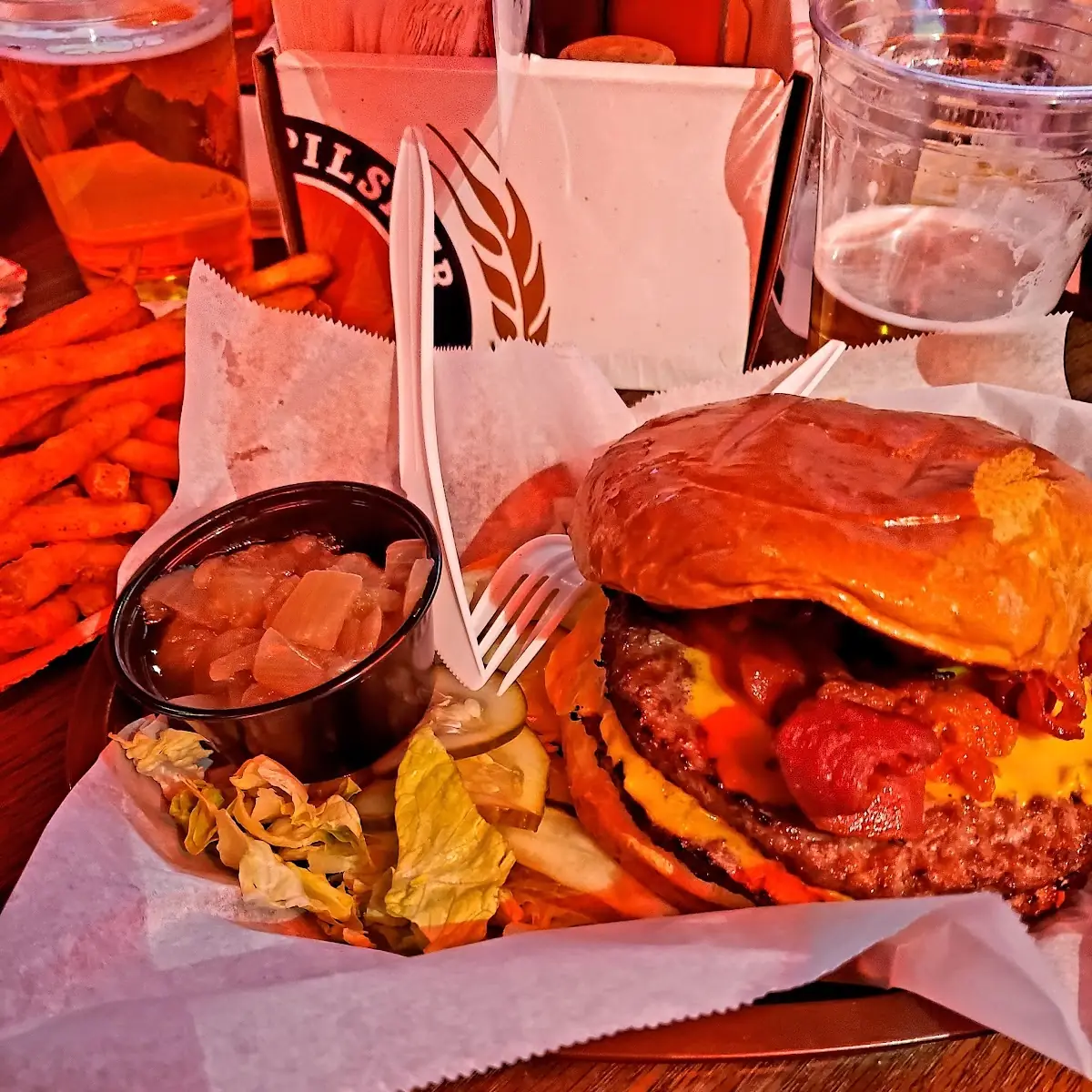 Double Major Bacon Cheeseburger