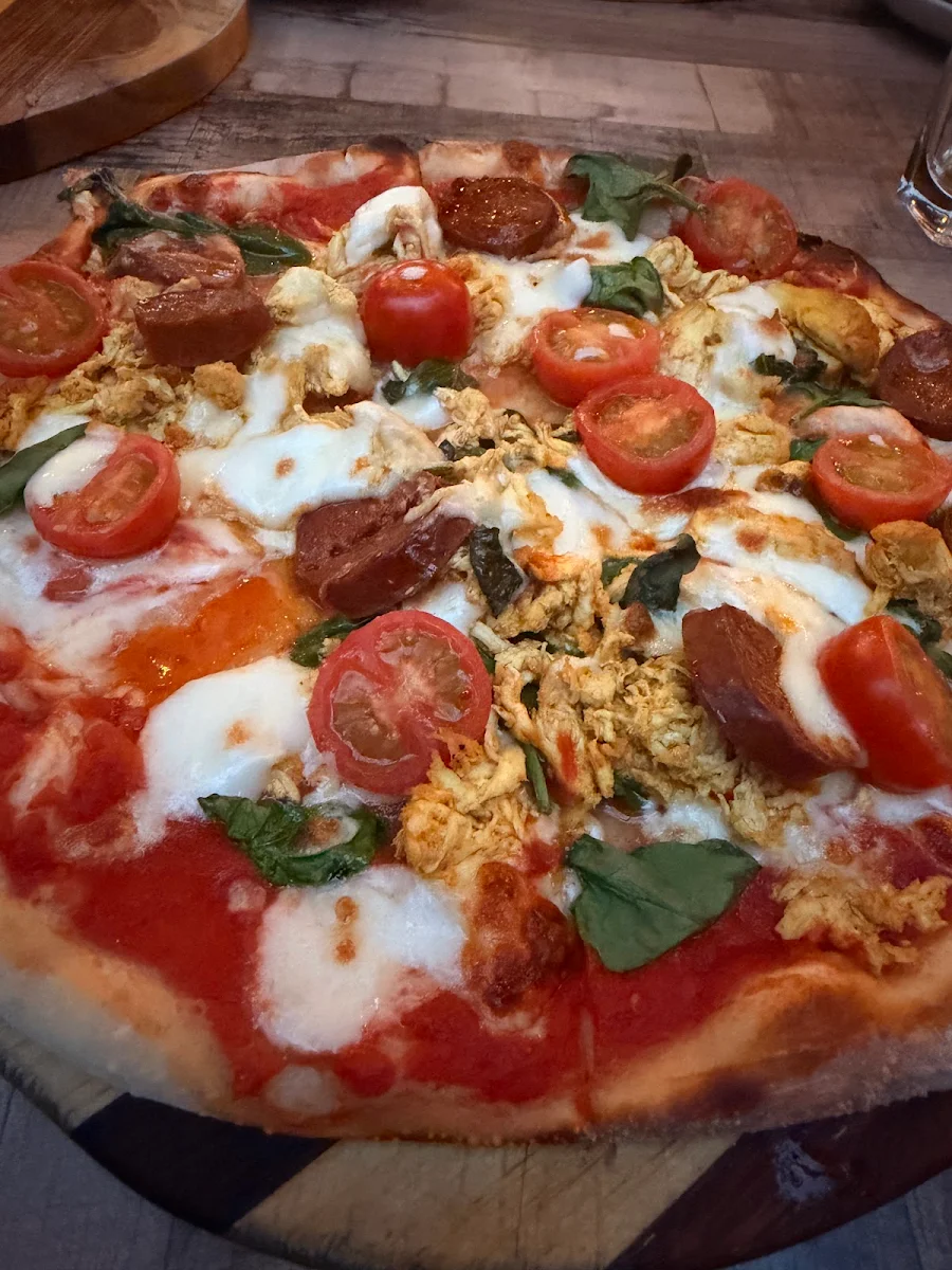 Red Door Basil Pesto Mozzarella & Cherry Tomatoes, Red Door Pizza
