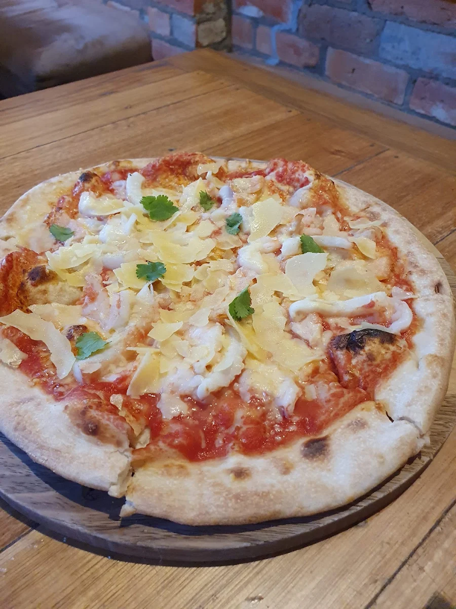 Seafood Pizza, Red Door Pizza