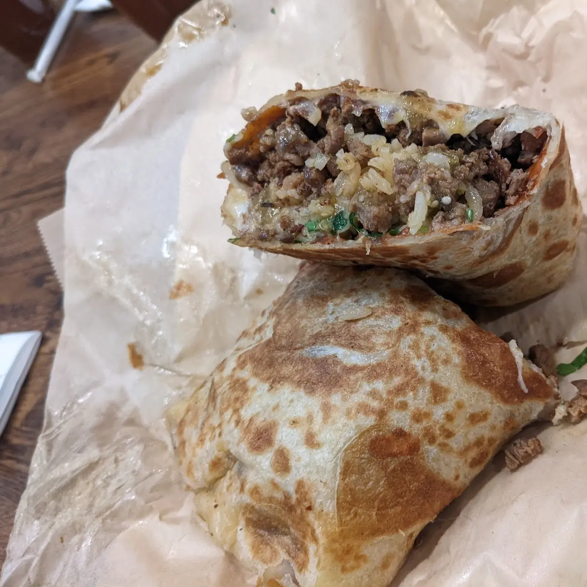 Carne Asada Burrito Con Queso