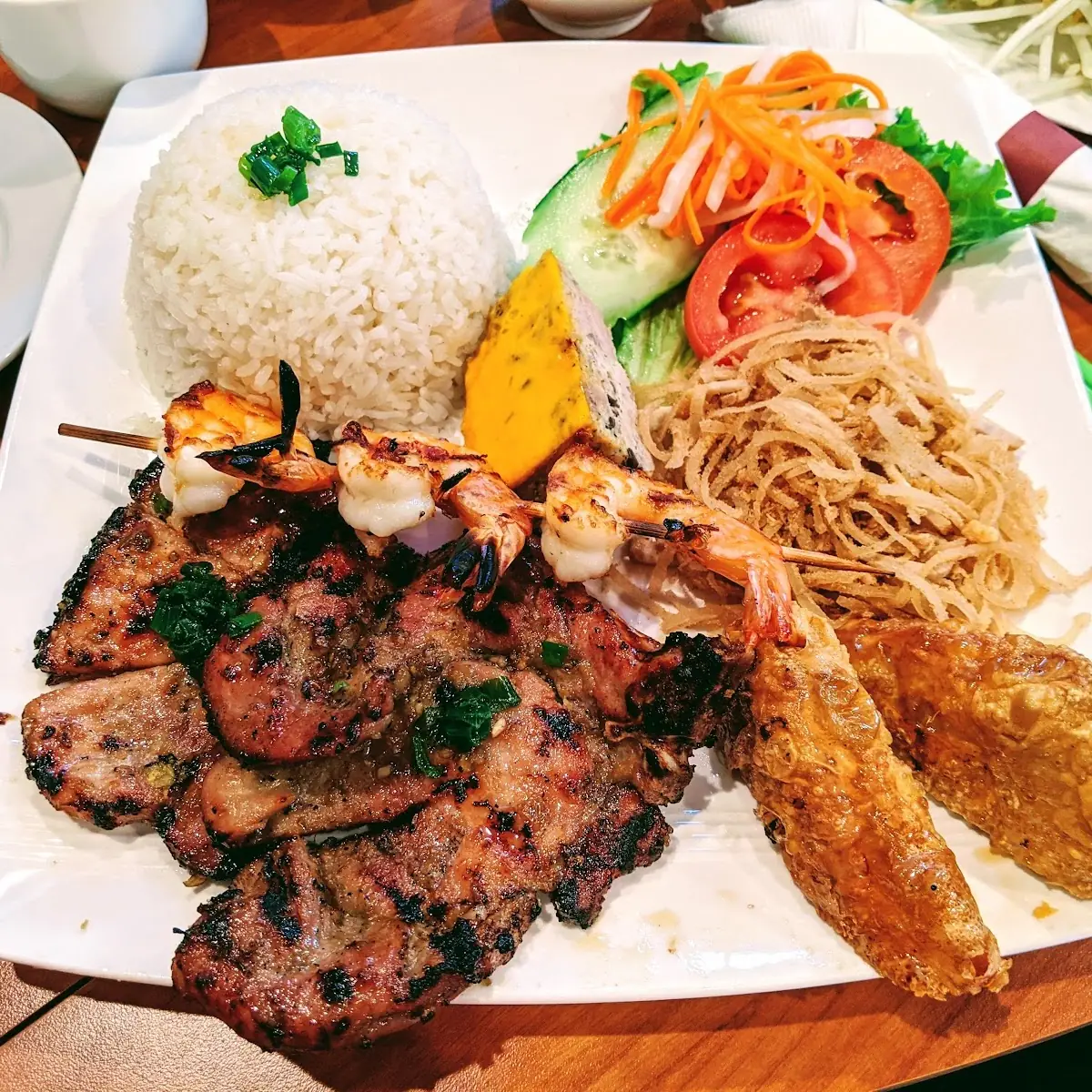 Grilled Shrimp Grilled Pork