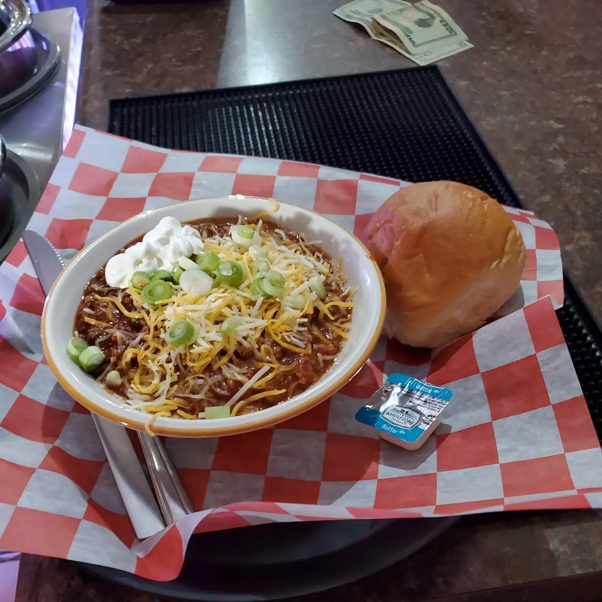 Chili with Sour Cream