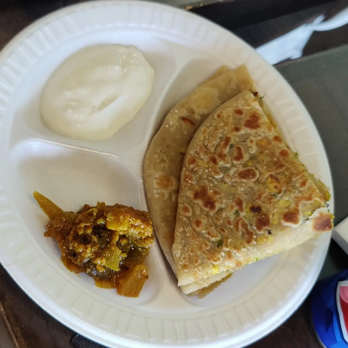 Cheese Paratha Fresh Fruit Juice