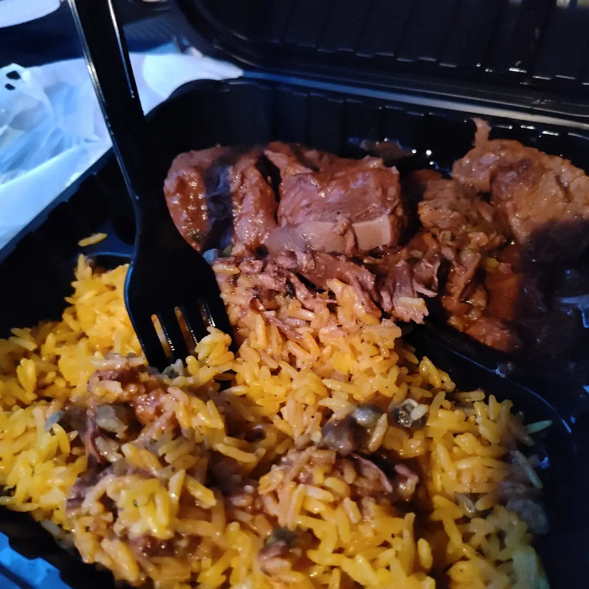 Stewed Beef with Rice and Beans