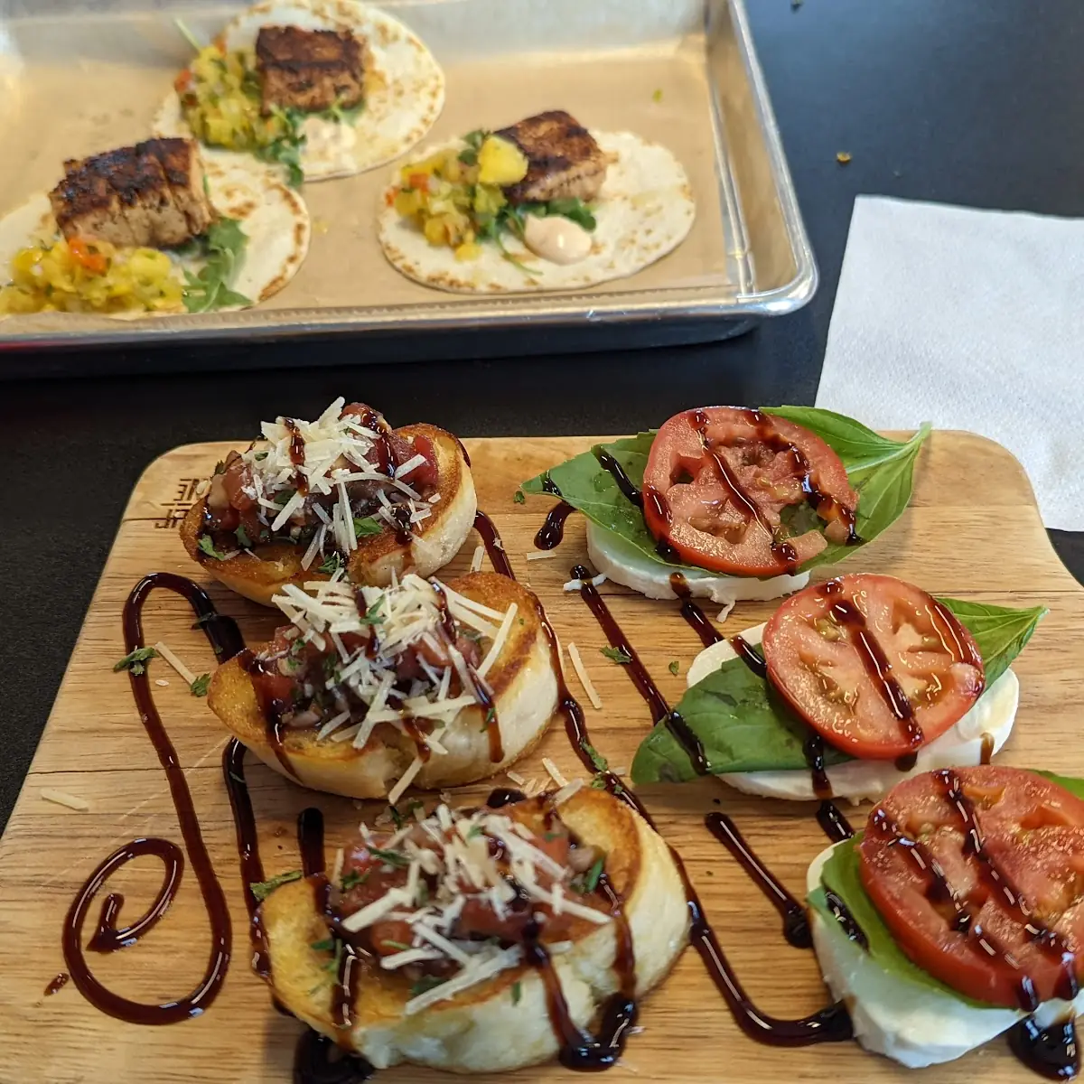 Brushetta and Caprese Salad