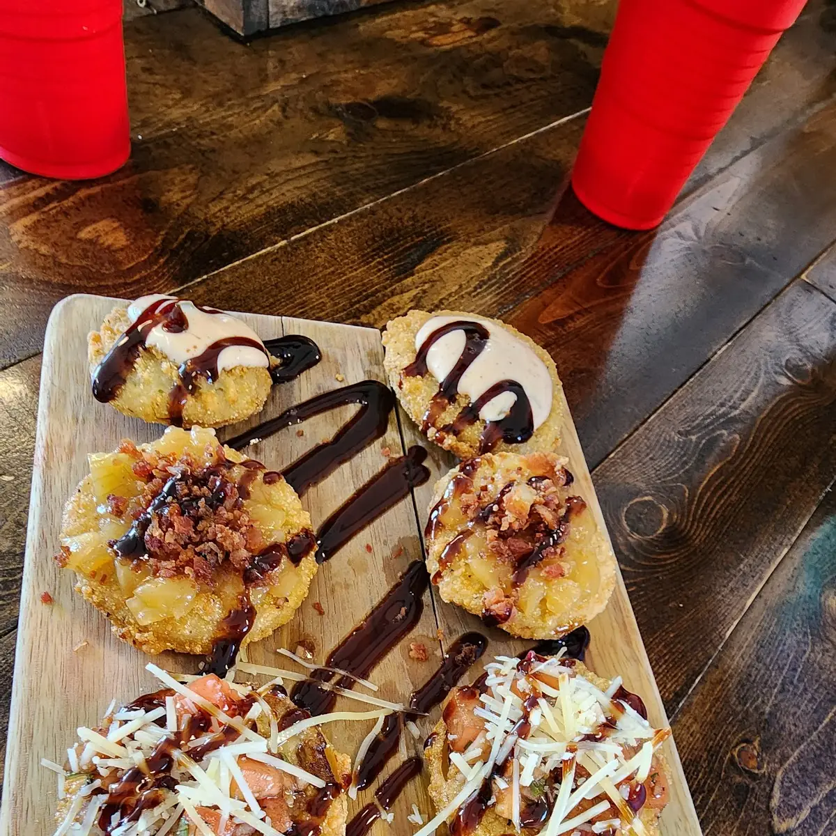 Fried Green Tomatoes Sampler Plate