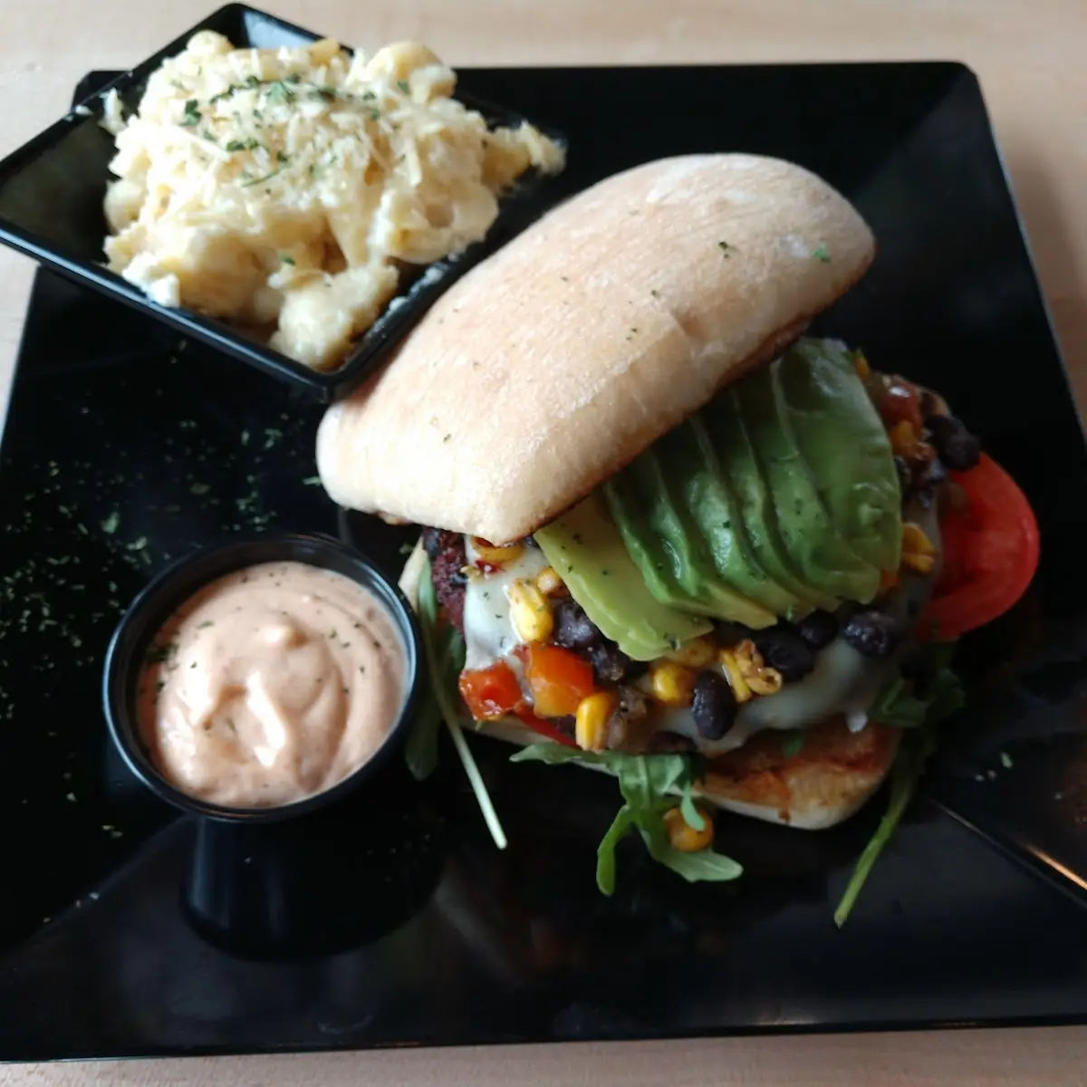 Southwest Black Bean Sandwich