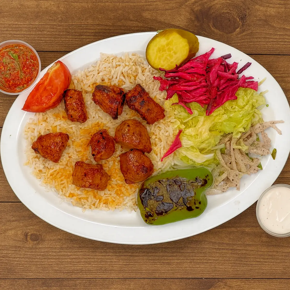 Mix Grıll & Kebab over White Rice Package Catering