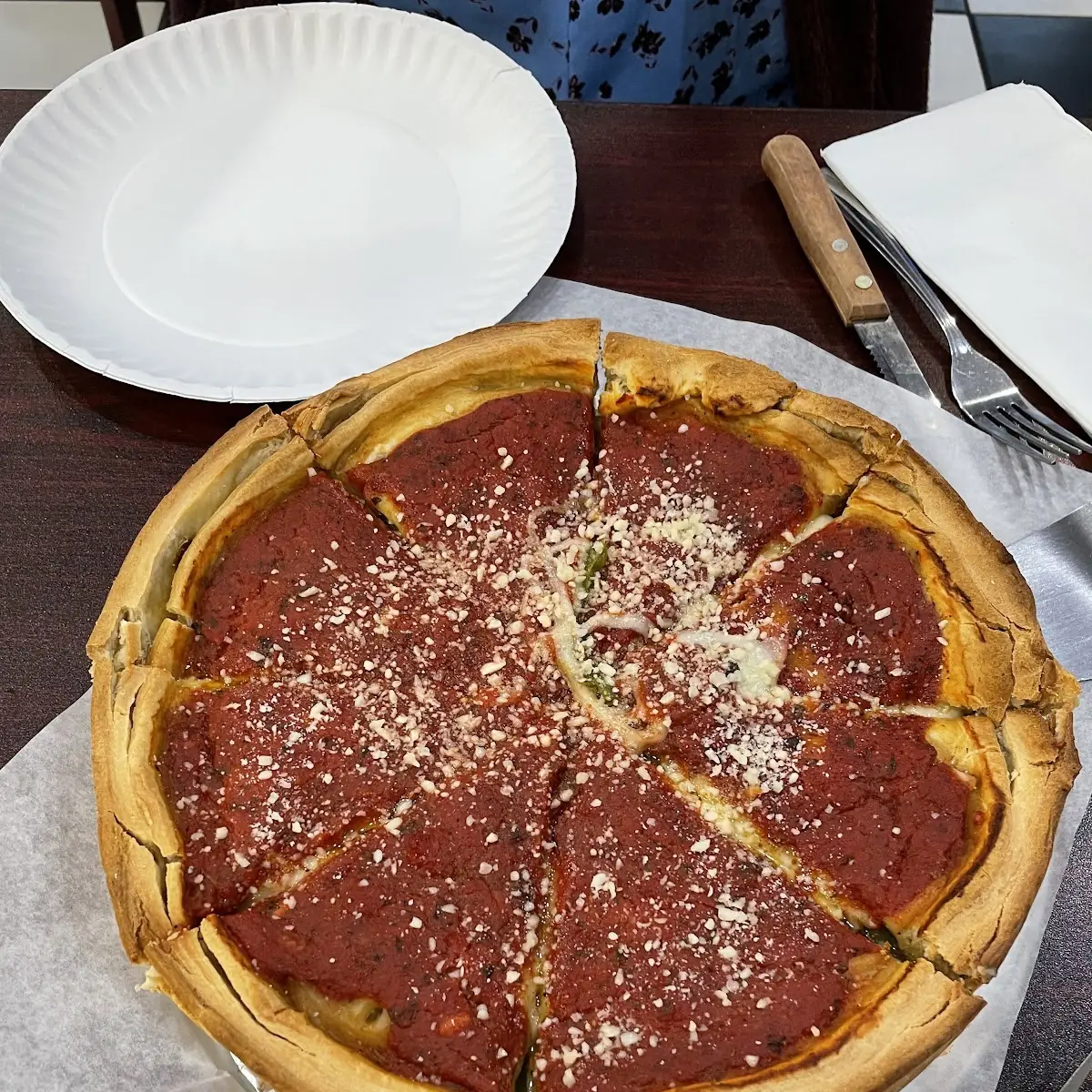 Large Stuffed Cheese Pizza