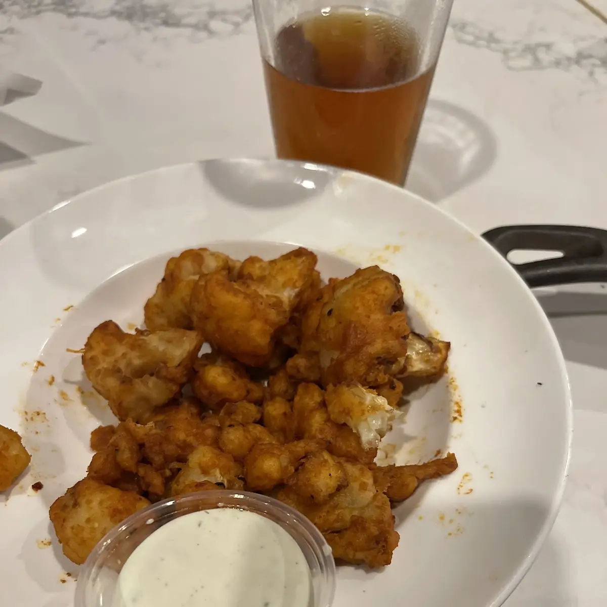Buffalo Cauliflower with Celery and Ranch or Blue Cheese