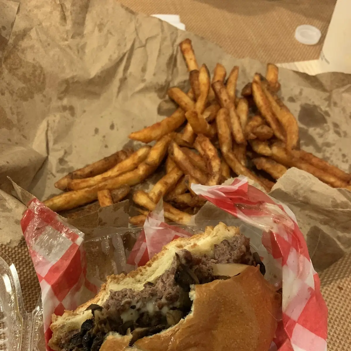 Cheese Burger with Fries