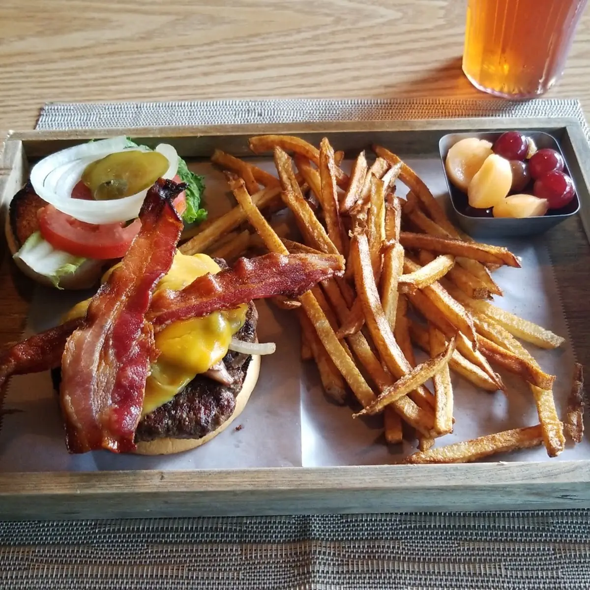 Bacon Cheeseburger Basket