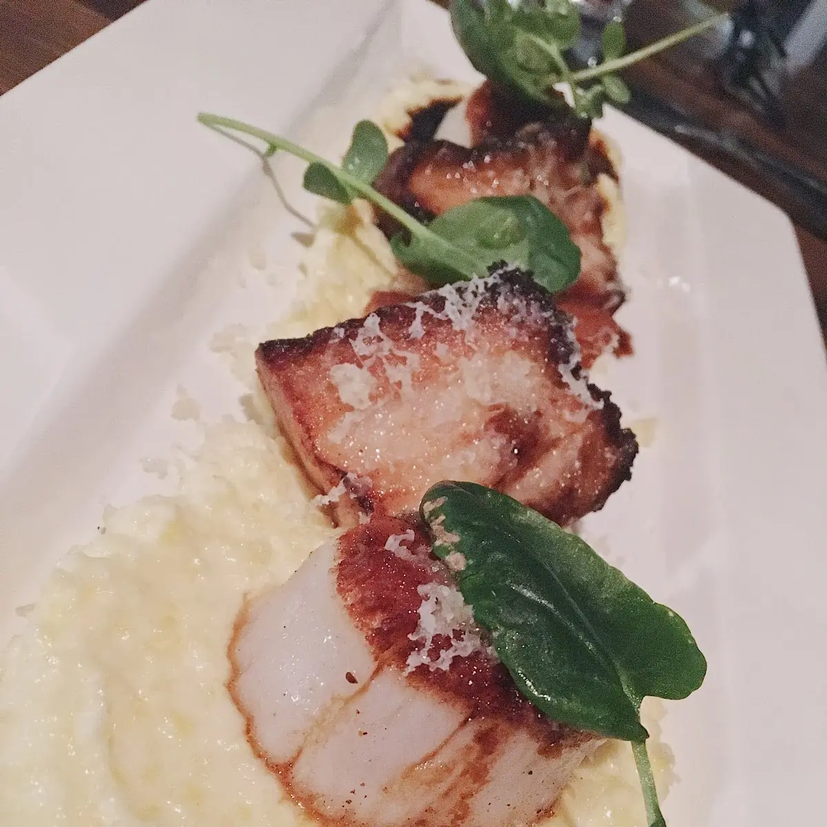 Scallops and Pork Belly
