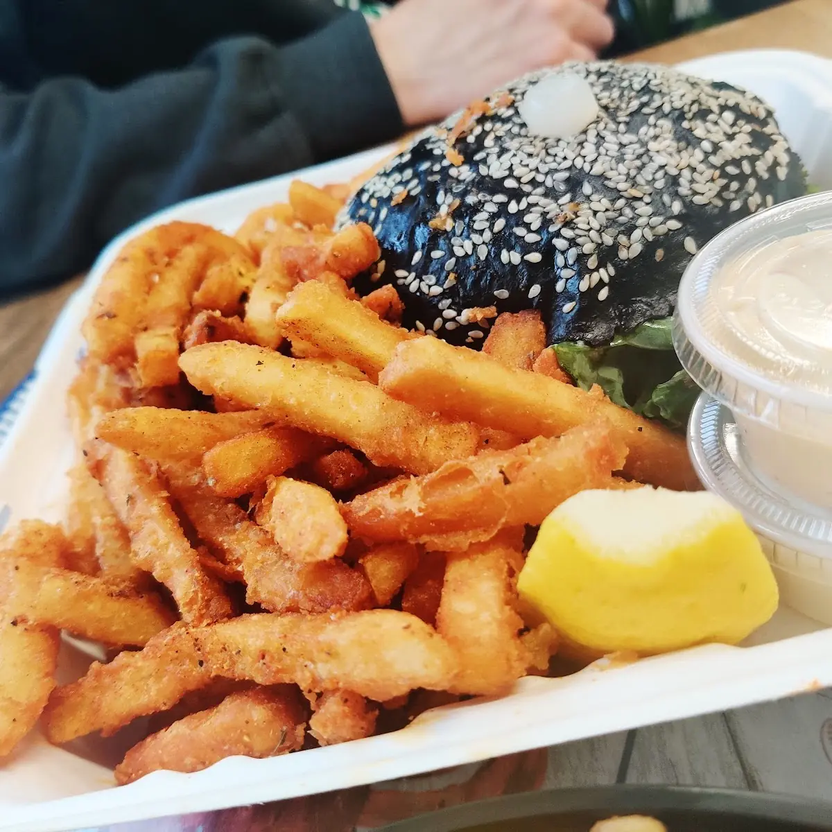 Salmon Steak Burger