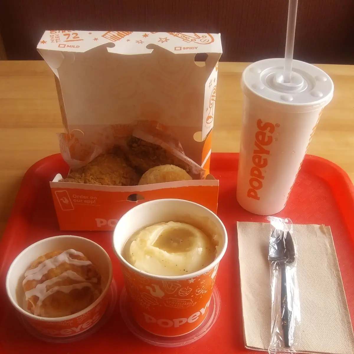 Fried Chicken and Strawberry Biscuit