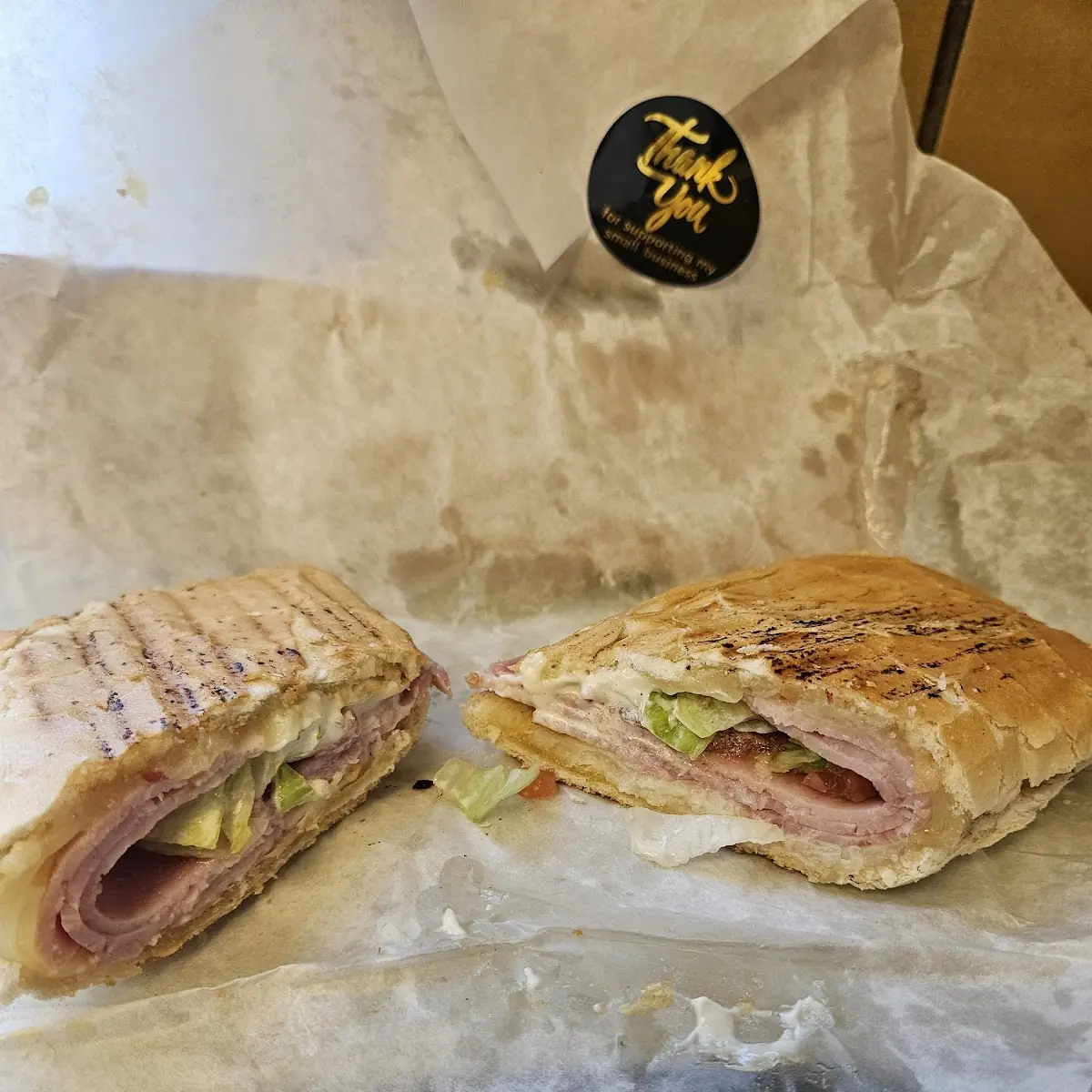 Ham Egg and Cheese Sandwich