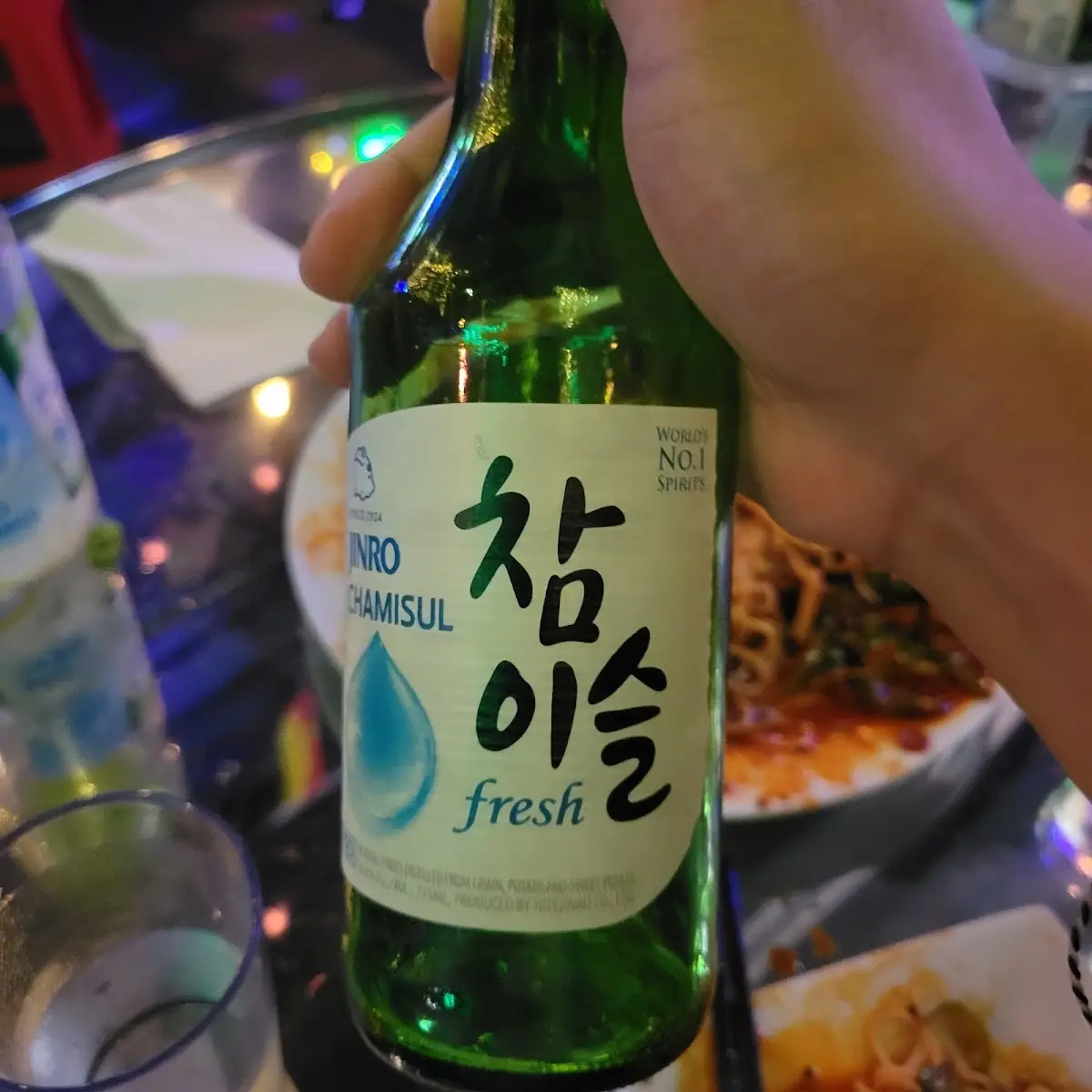Green Grape Flavored Soju Bottle