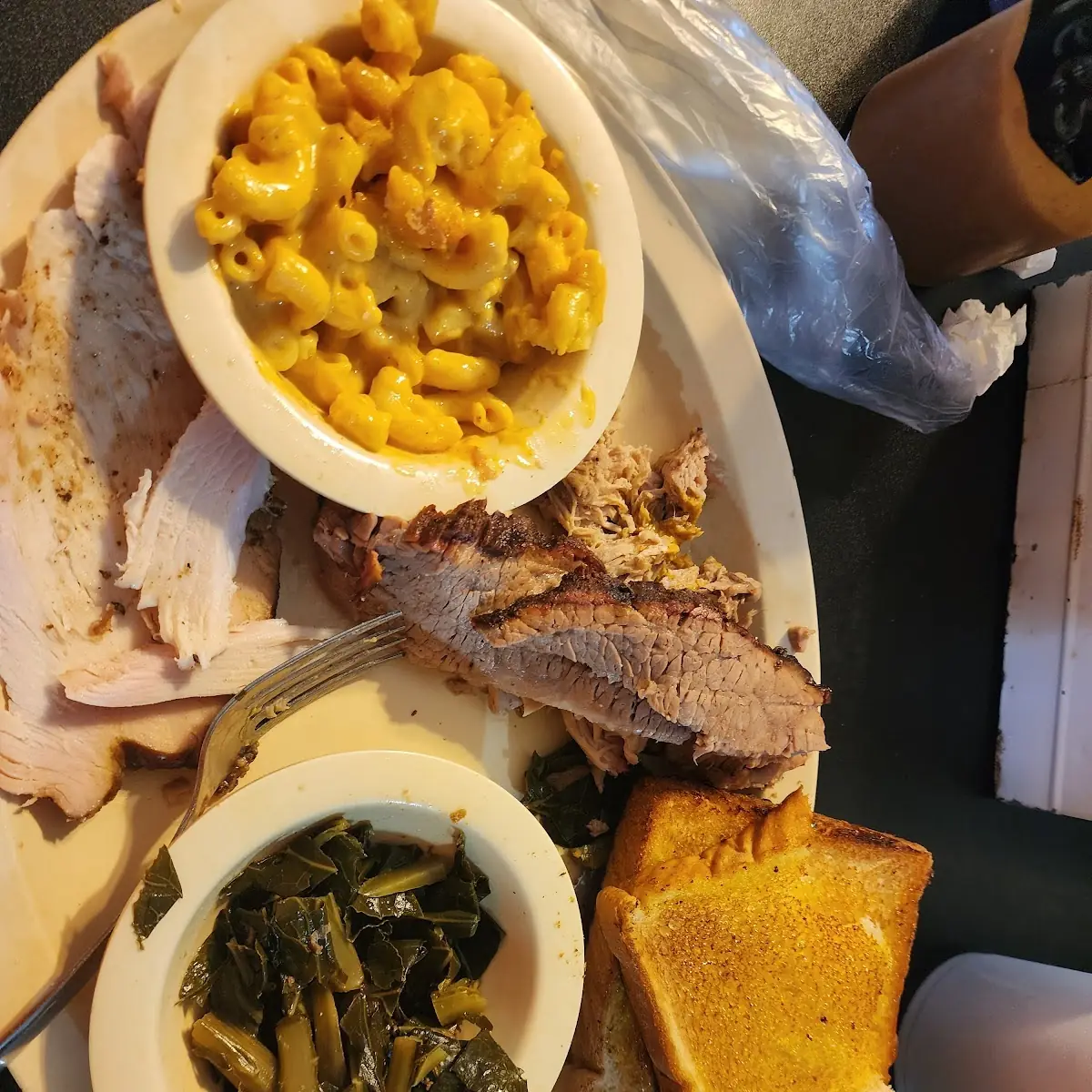 Brisket Pulled Pork and Smoked Turkey