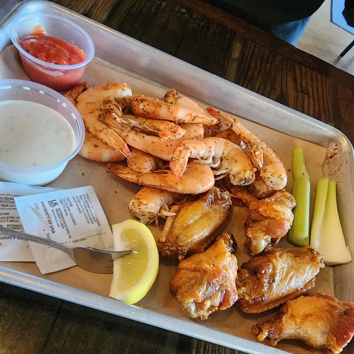 Wings & 1 2 lb Peel & Eat Shrimp