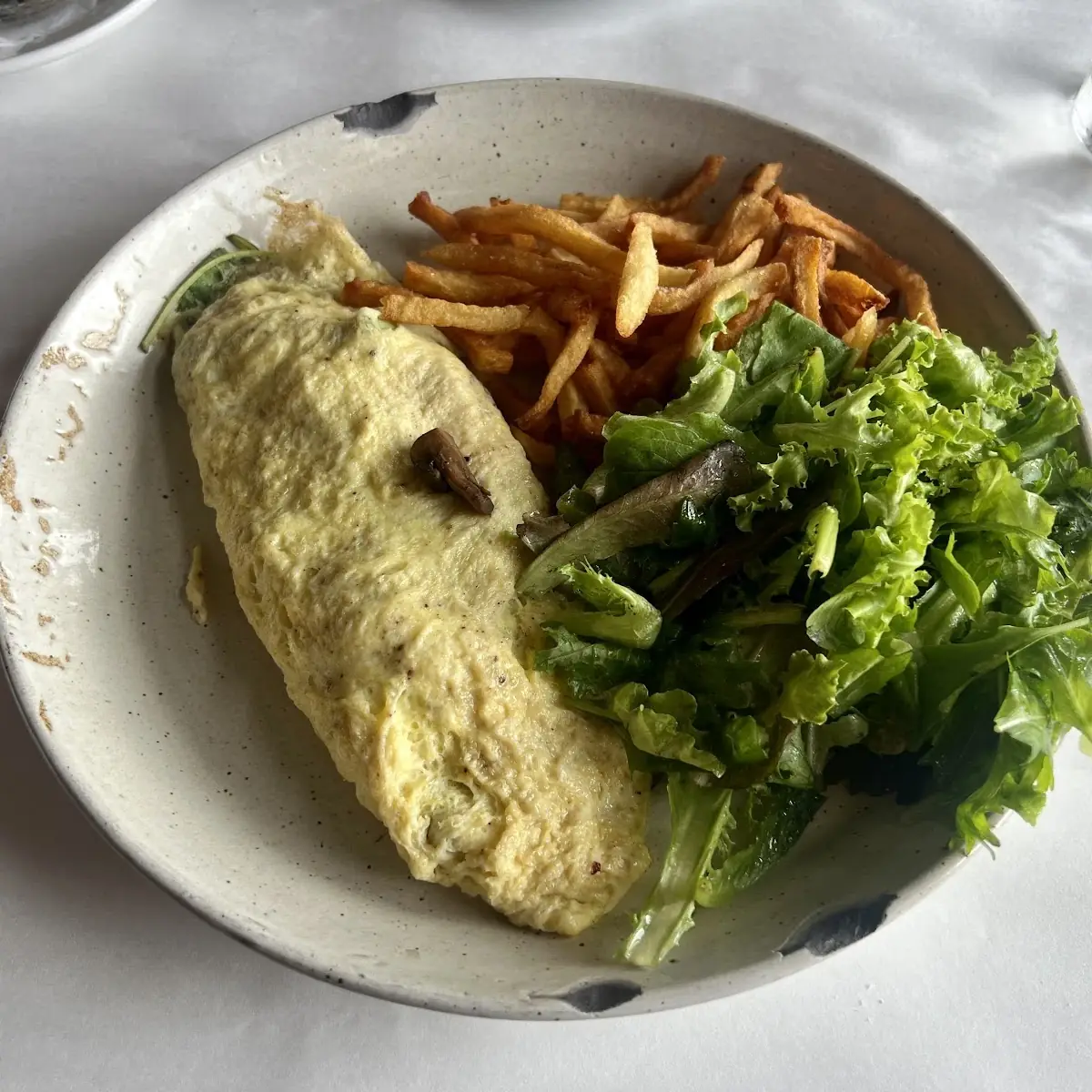 Arugula Brie Mushroom Scallion Omelette