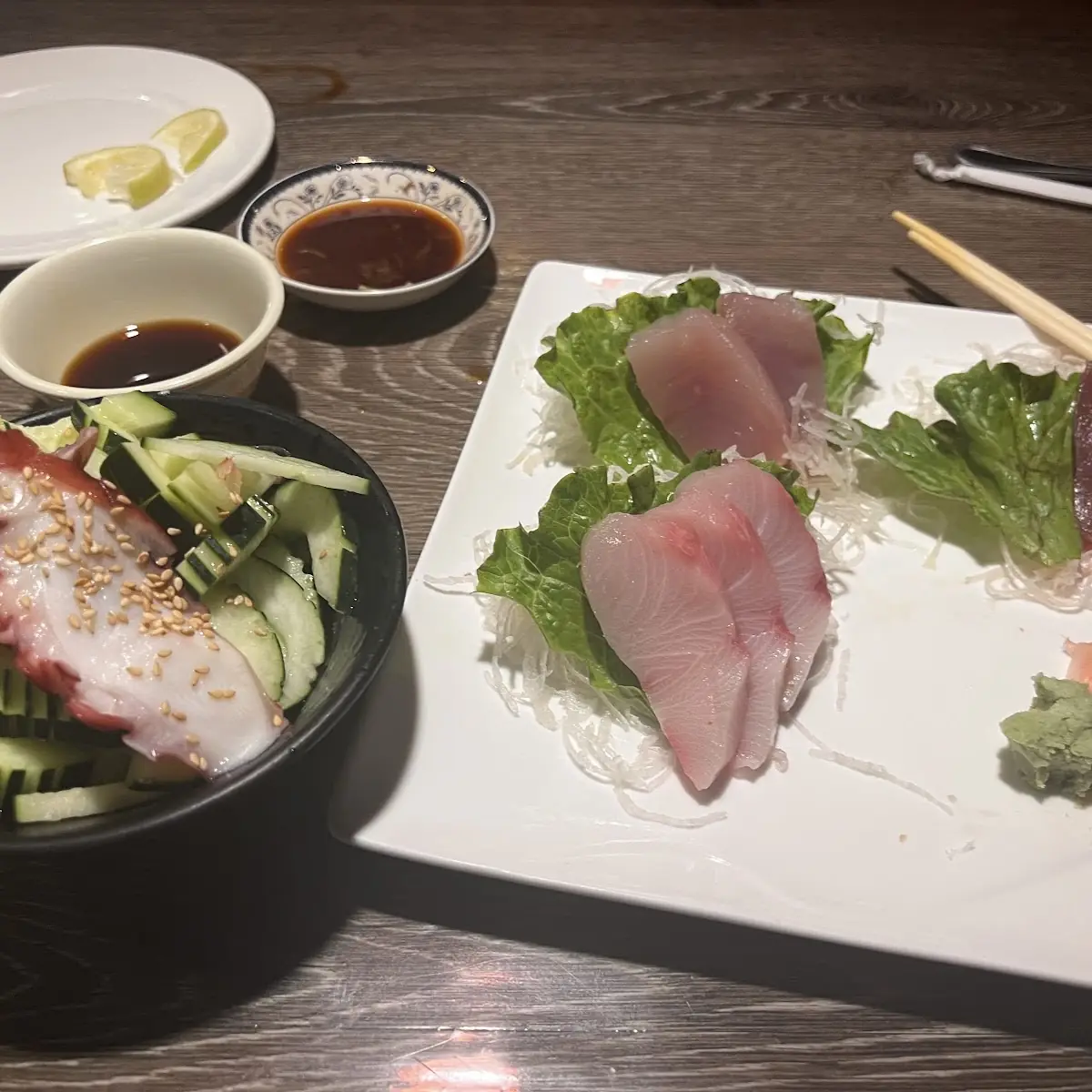 Sesame Chicken & Sashimi