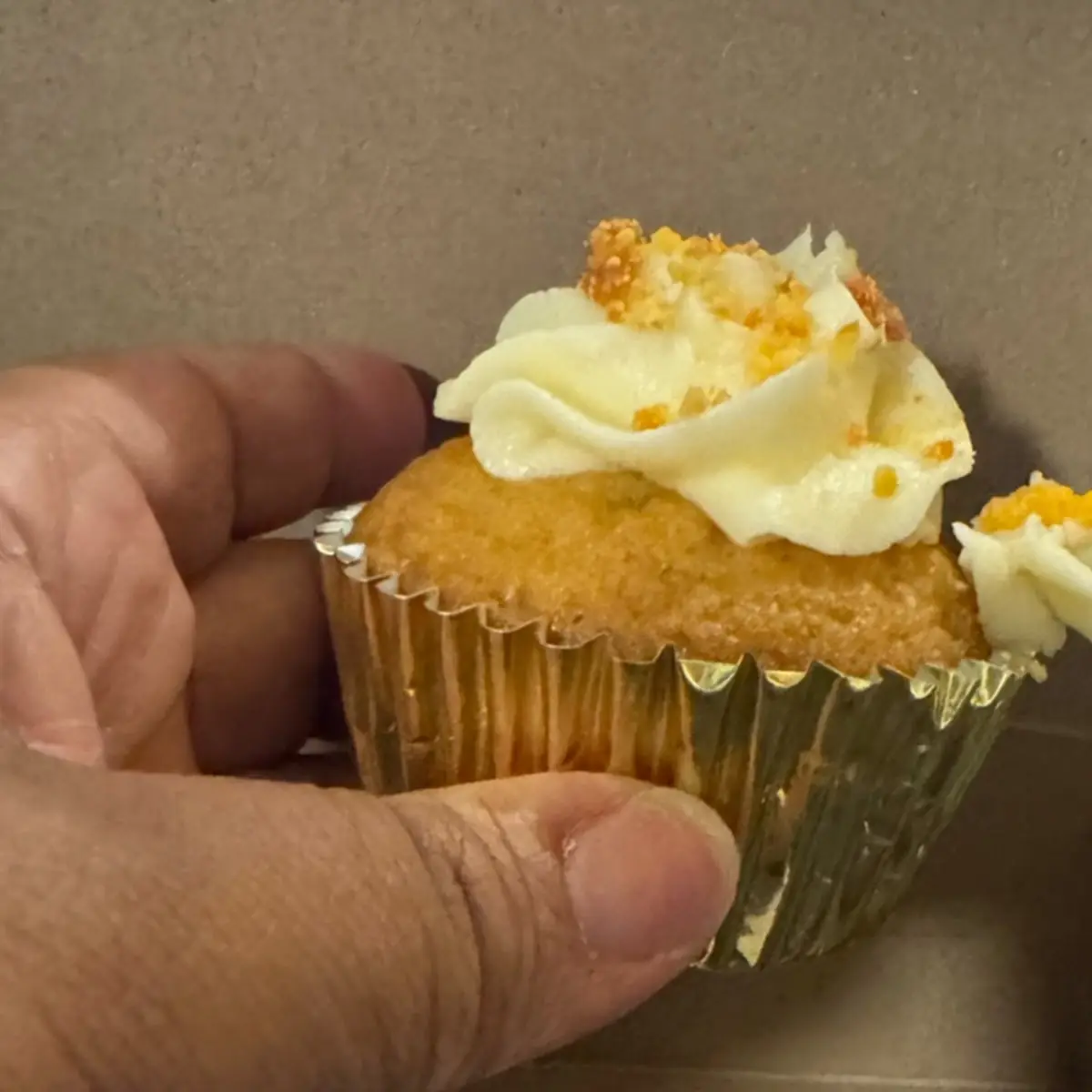 Pineapple Rum Cream Cupcake