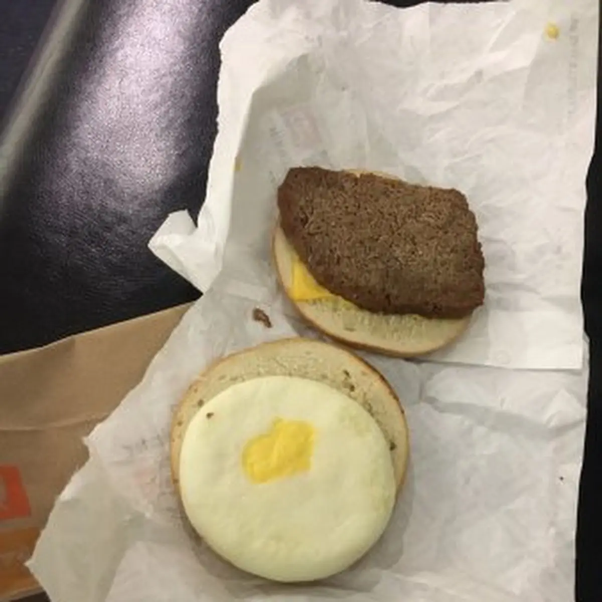 Egg and Sausage Biscuit