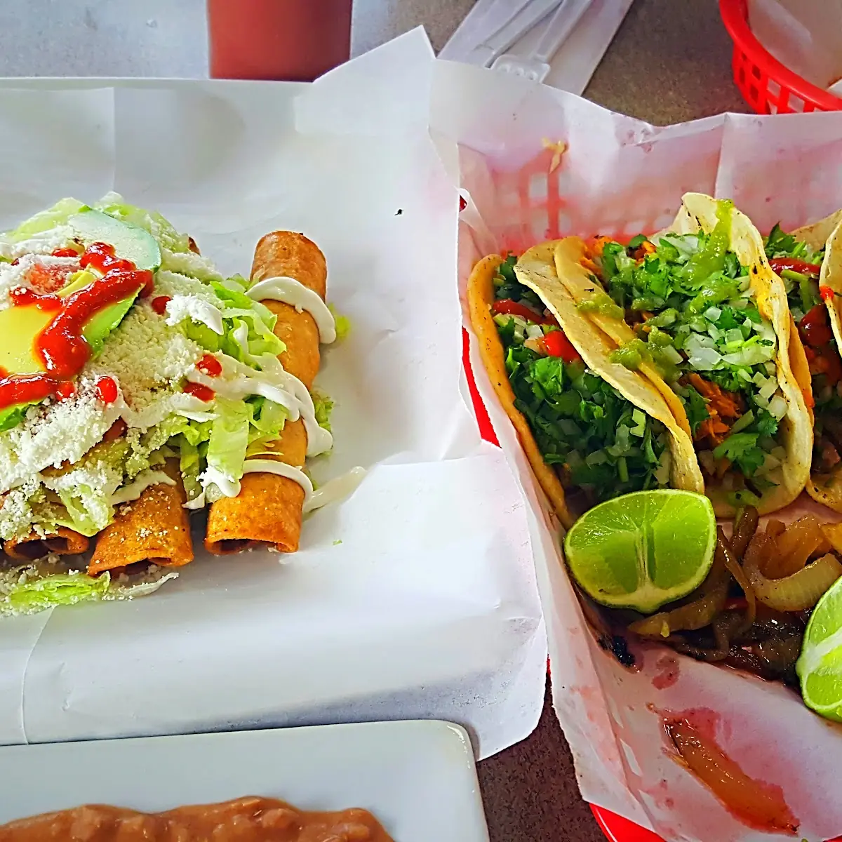 Chicken Taquitos Y Tacos