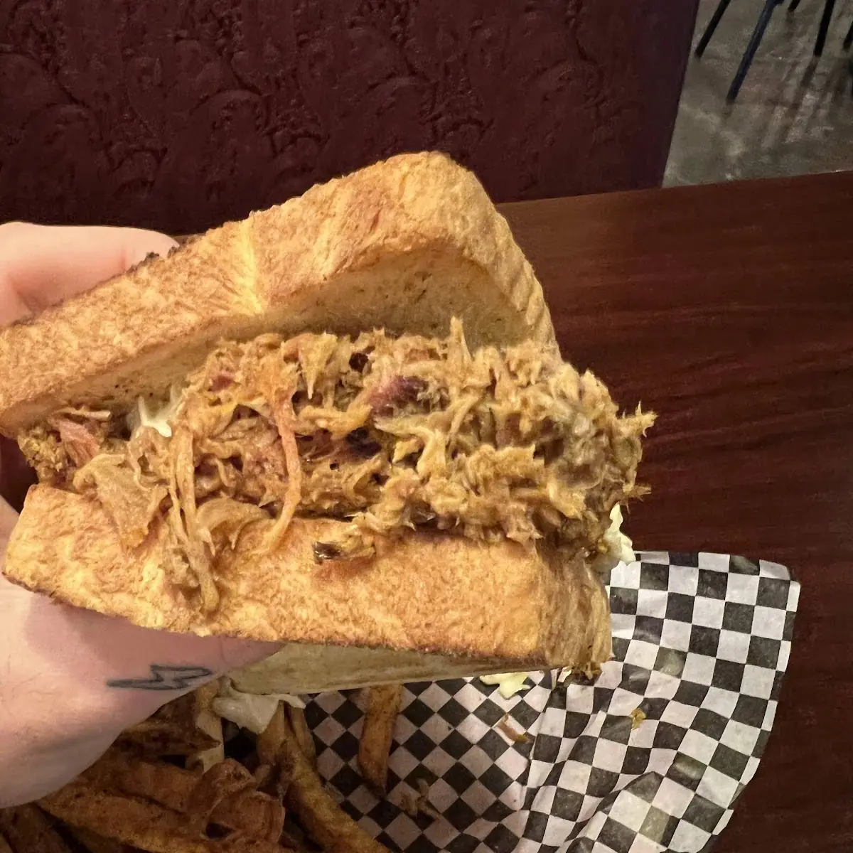 Pulled Pork on Texas Toast