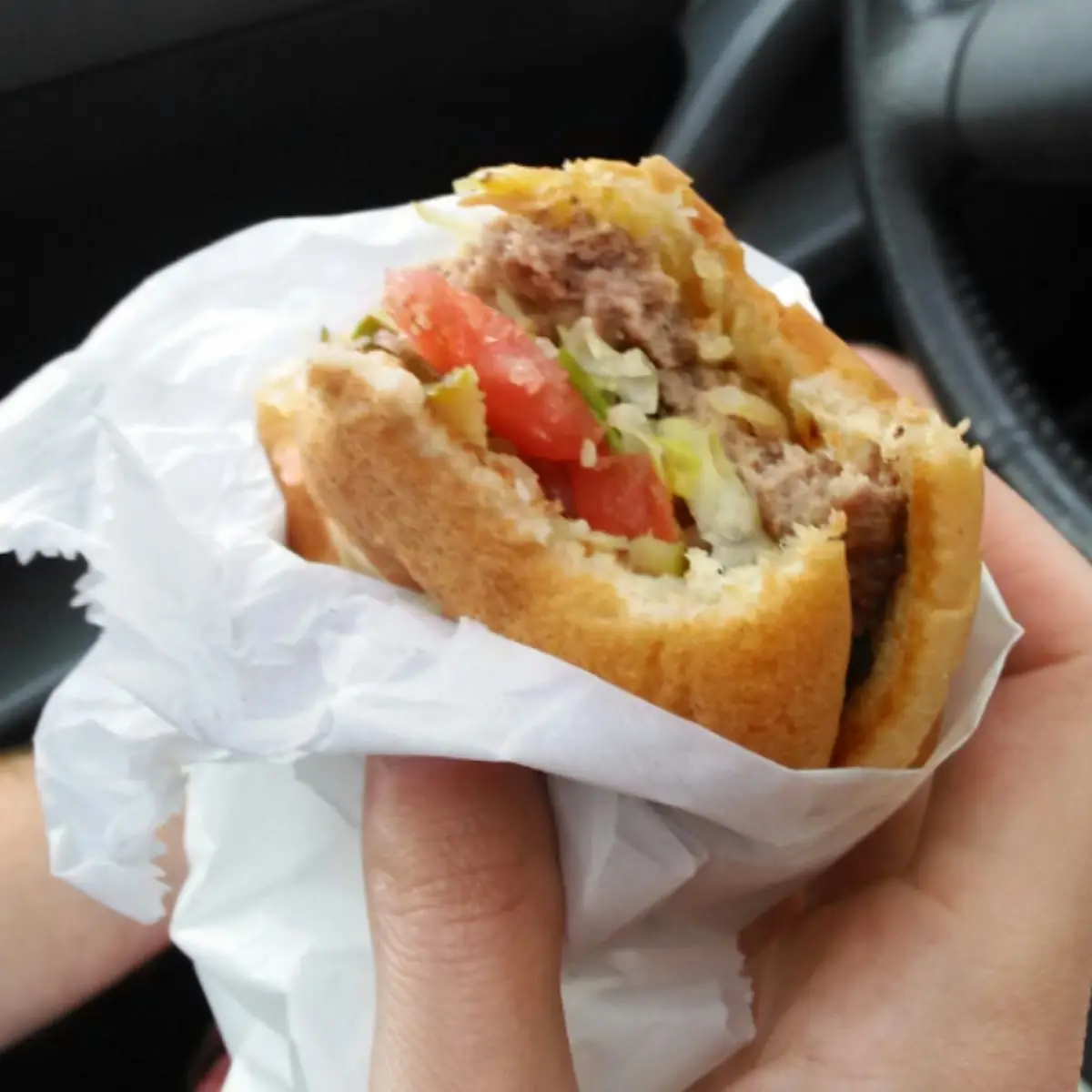 Cheese Burger with Grilled Onions