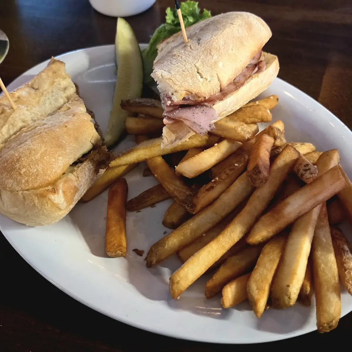Ham and Cheese on Garlic Bread