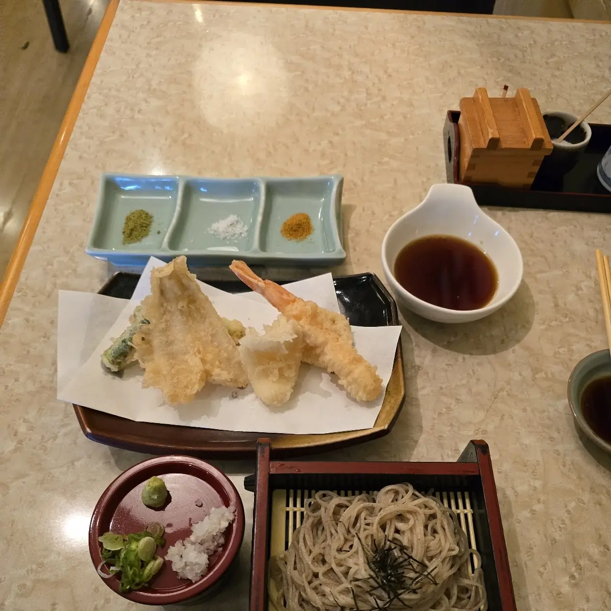 Cold Soba Noodles with Tempura