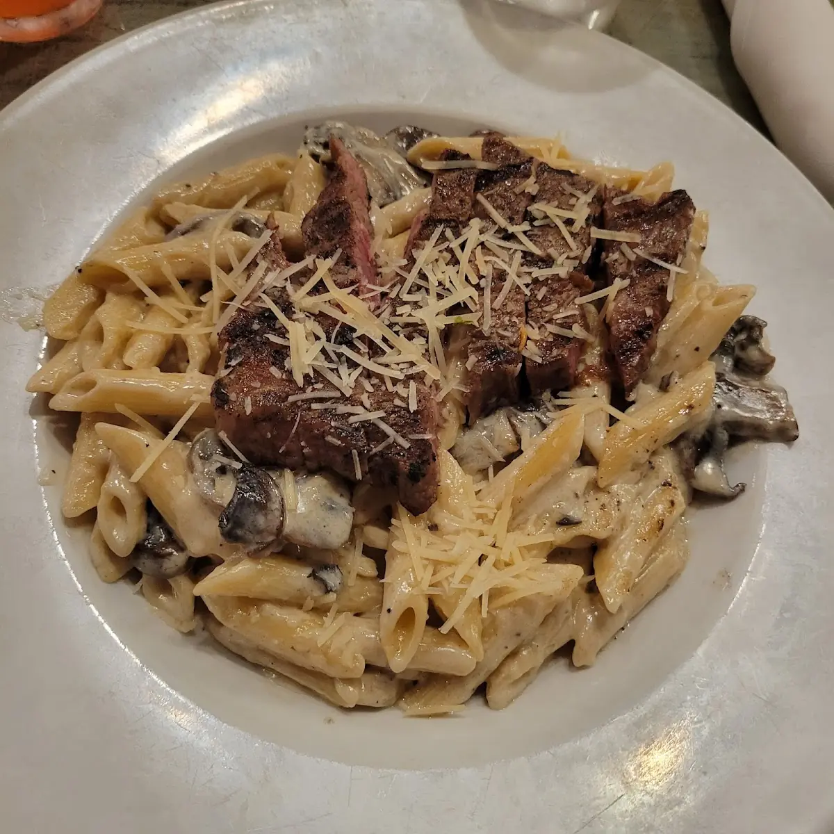 Steak and Mushroom Pasta