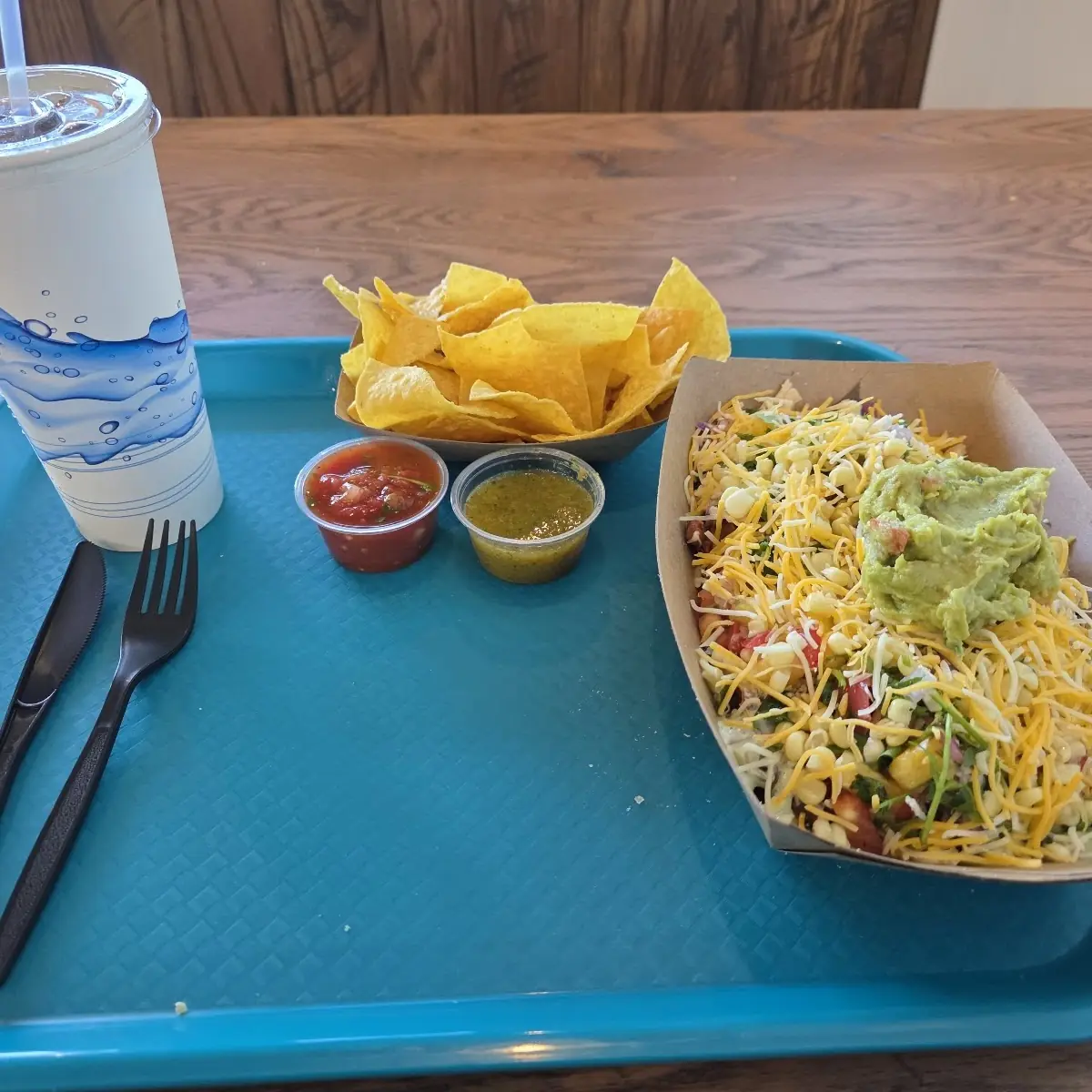 Aloha Burrito Bowl with Chips and Salsa