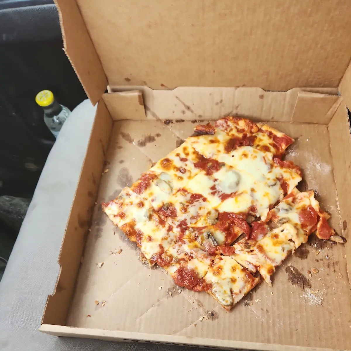 Pepperoni and Fresh Mushroom Pizza