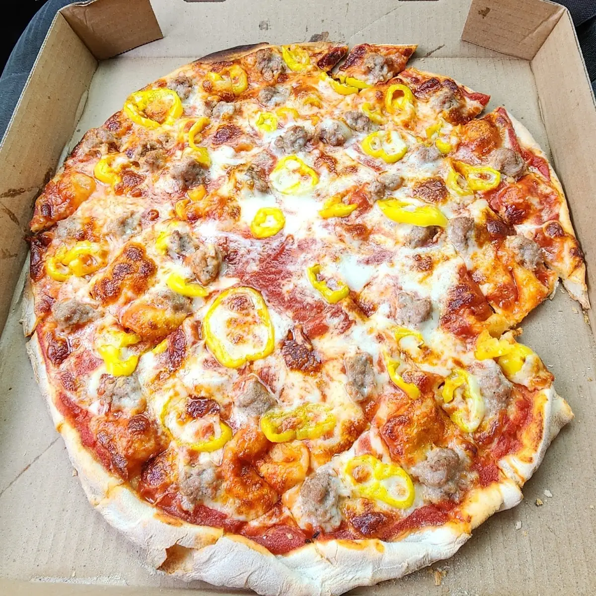 Sausage and Banana Peppers